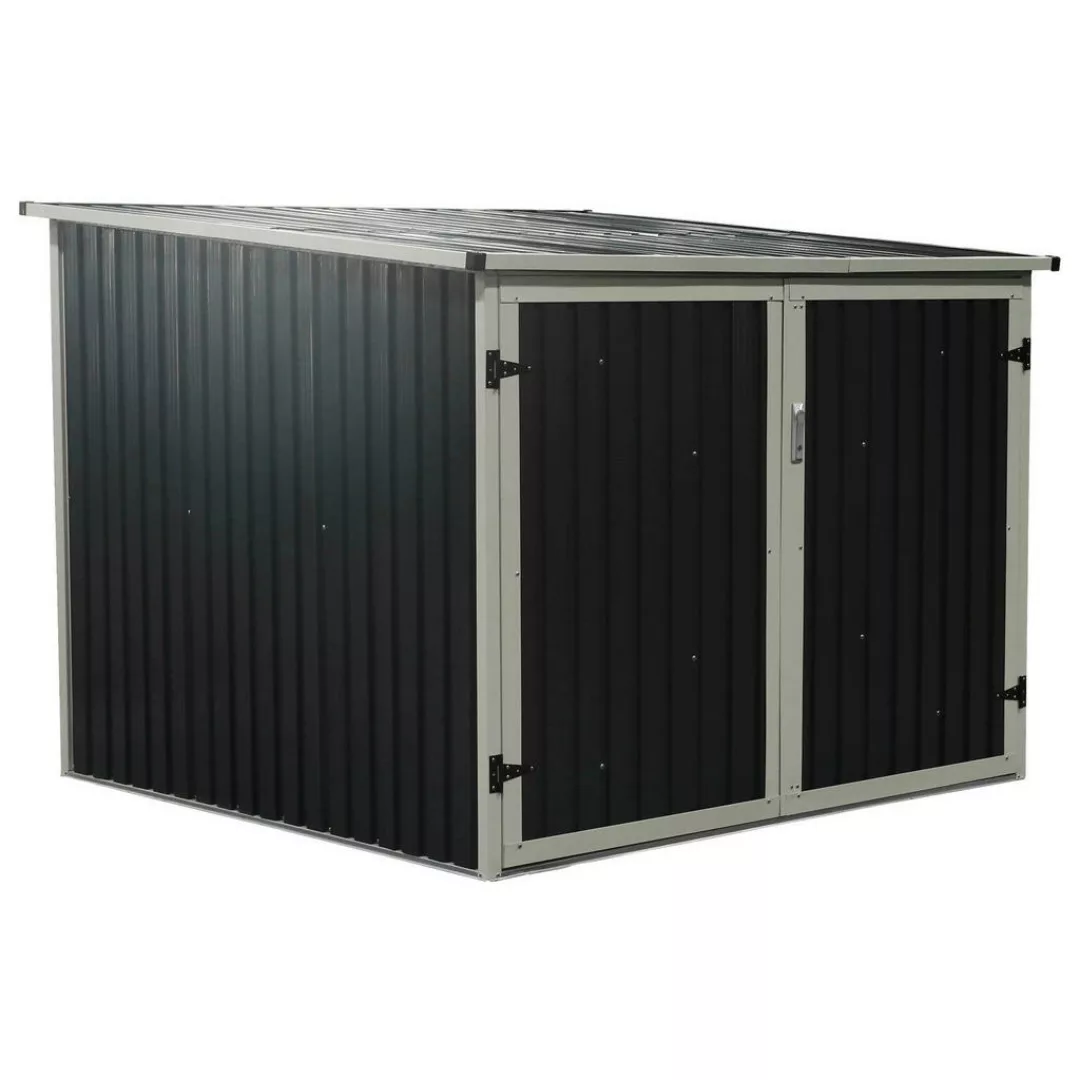 Westmann Fahrradgarage Gartenbox anthrazit anthrazit B/H/L: ca. 203x158x200 günstig online kaufen