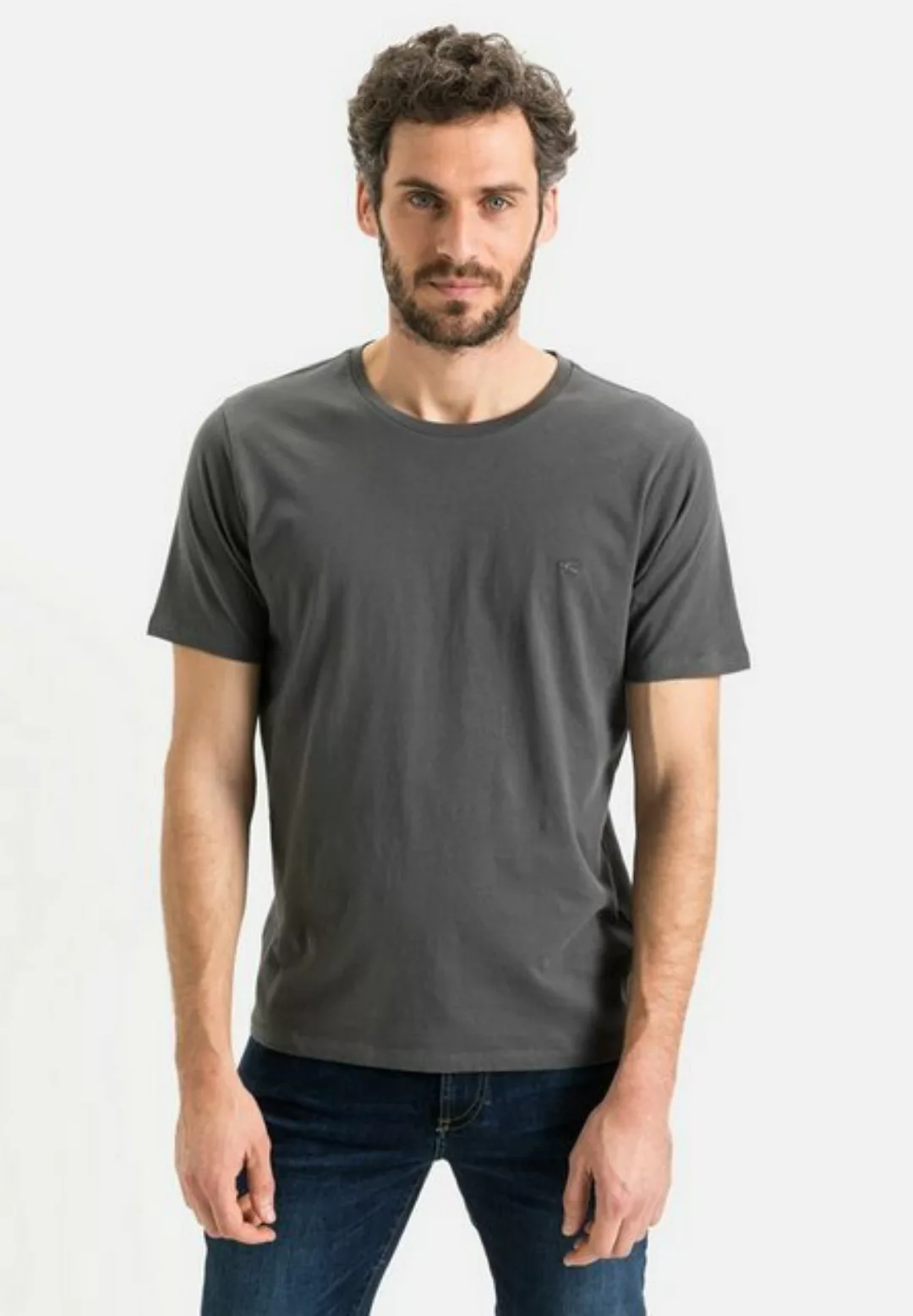camel active T-Shirt aus reiner Baumwolle günstig online kaufen