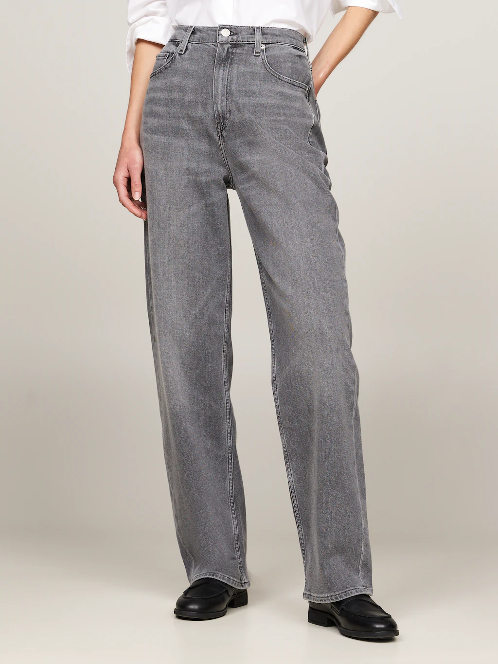 Tommy Hilfiger Straight-Jeans "RELAXED STRAIGHT HW GER", mit Tommy Hilfger günstig online kaufen