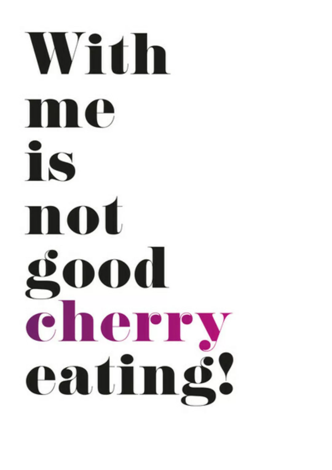 Poster / Leinwandbild - Cherry günstig online kaufen