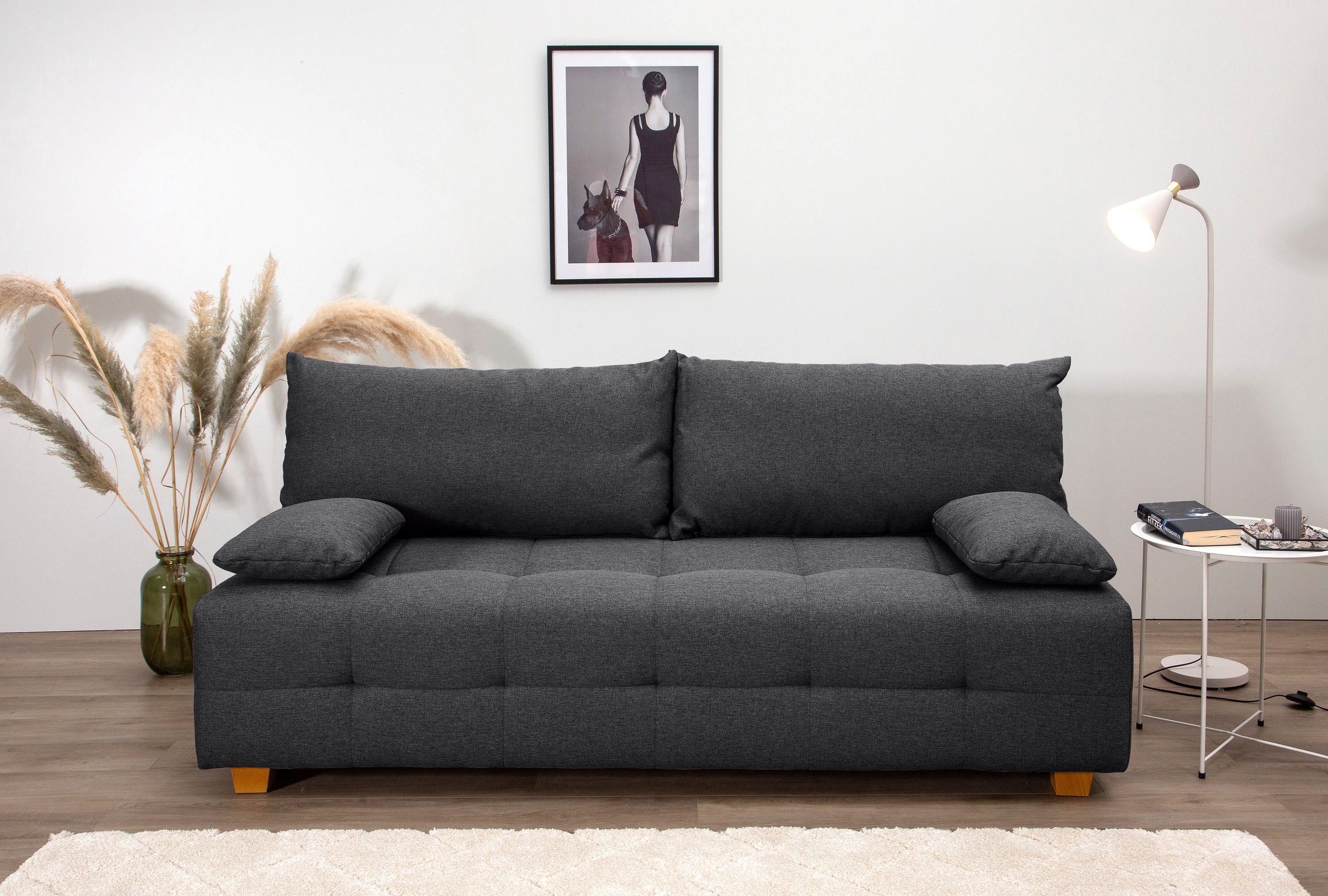 COLLECTION AB Schlafsofa "Bella", Schlafsofa,Bettkasten,Bonellfederkern,Rüc günstig online kaufen