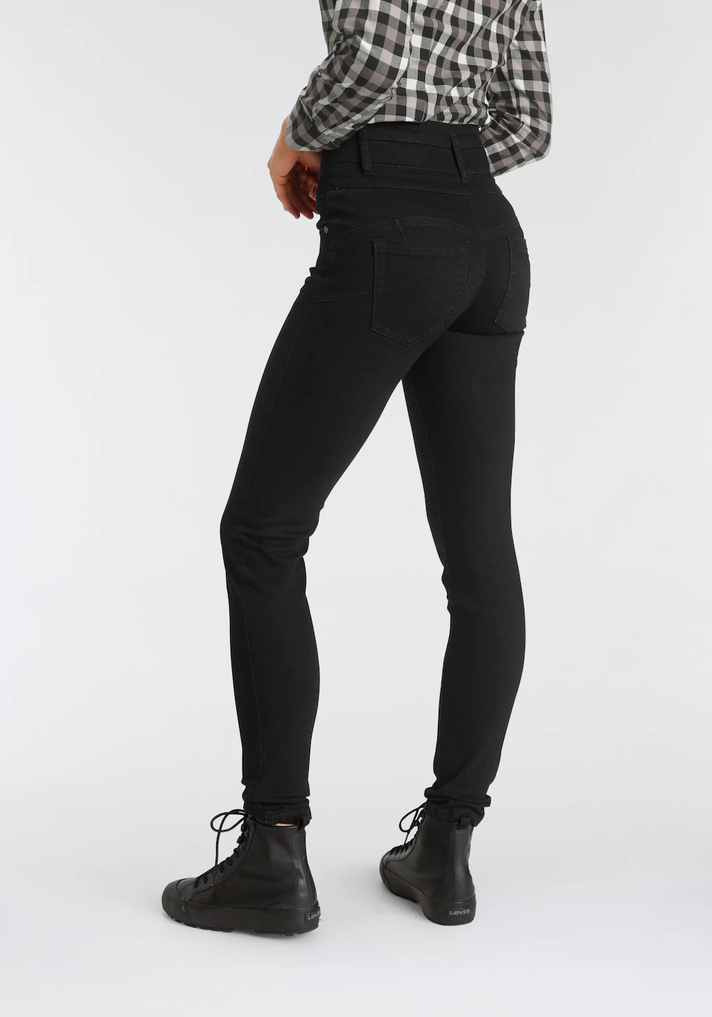 Arizona Slim-fit-Jeans mit extra breitem Bund High Waist günstig online kaufen