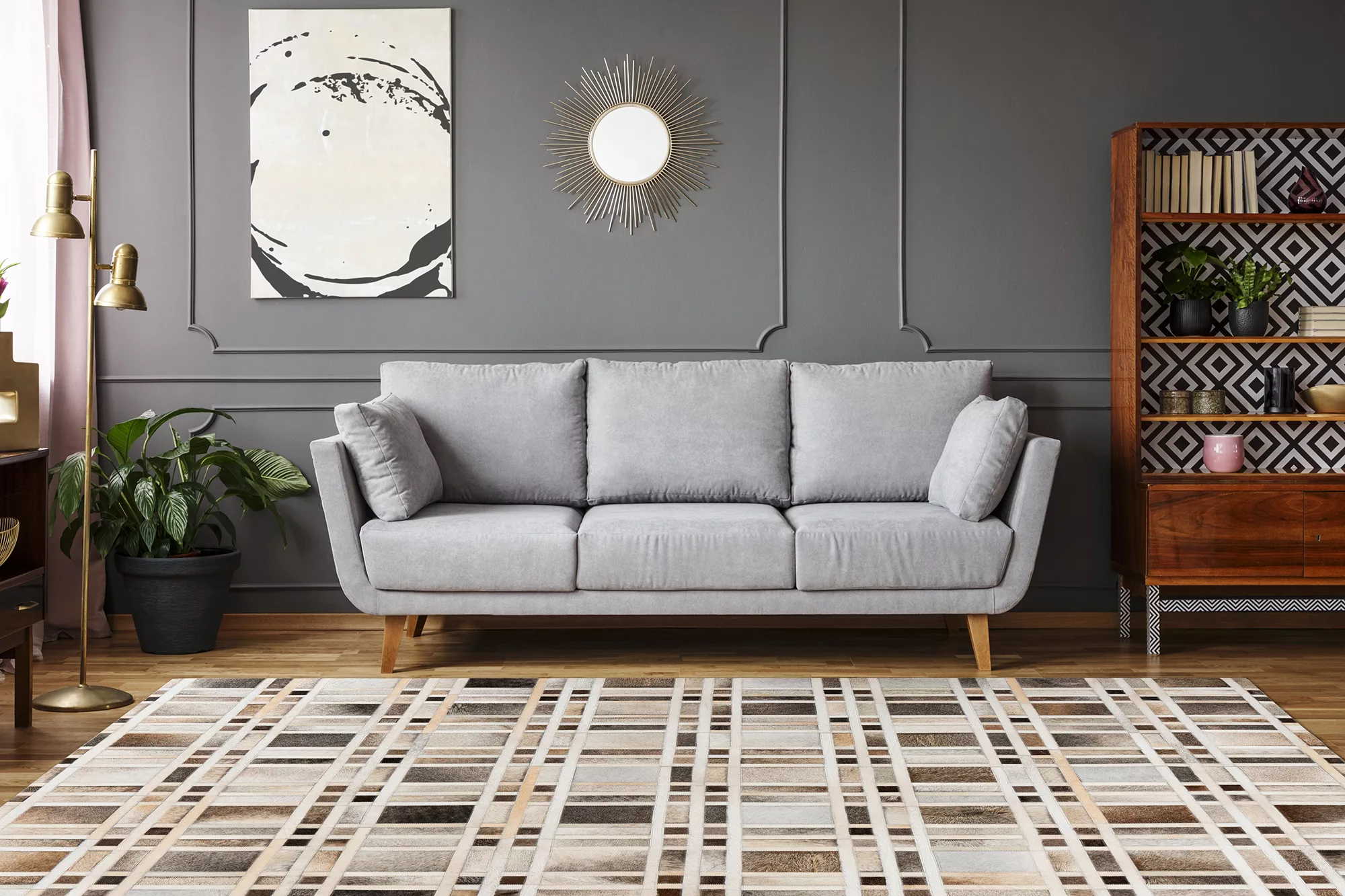 Padiro Design-teppich Lavin 225 Grau 80cm X 150cm günstig online kaufen