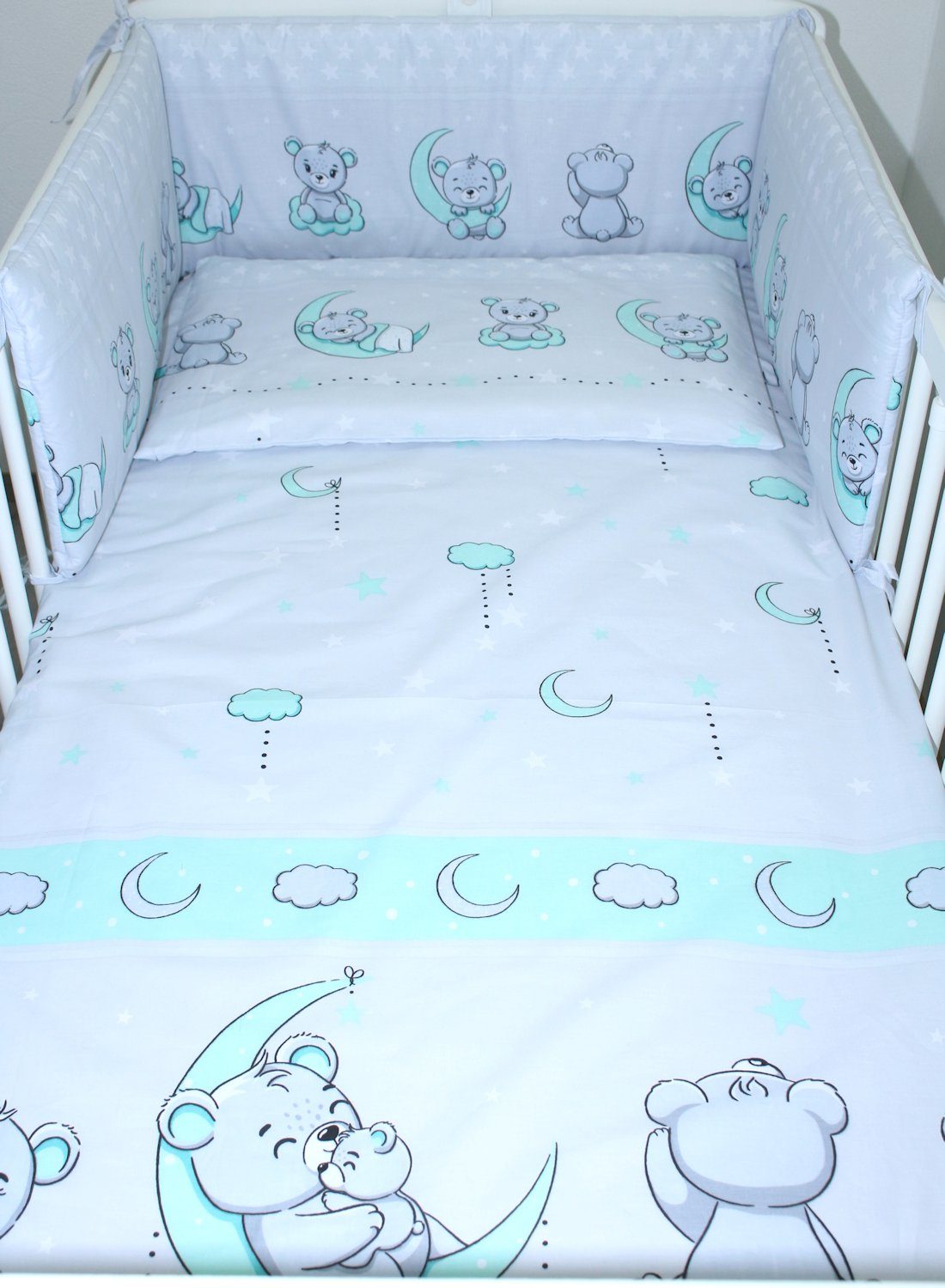 Primawela Babybettwäsche 3 teiliges Baby Bettset günstig online kaufen