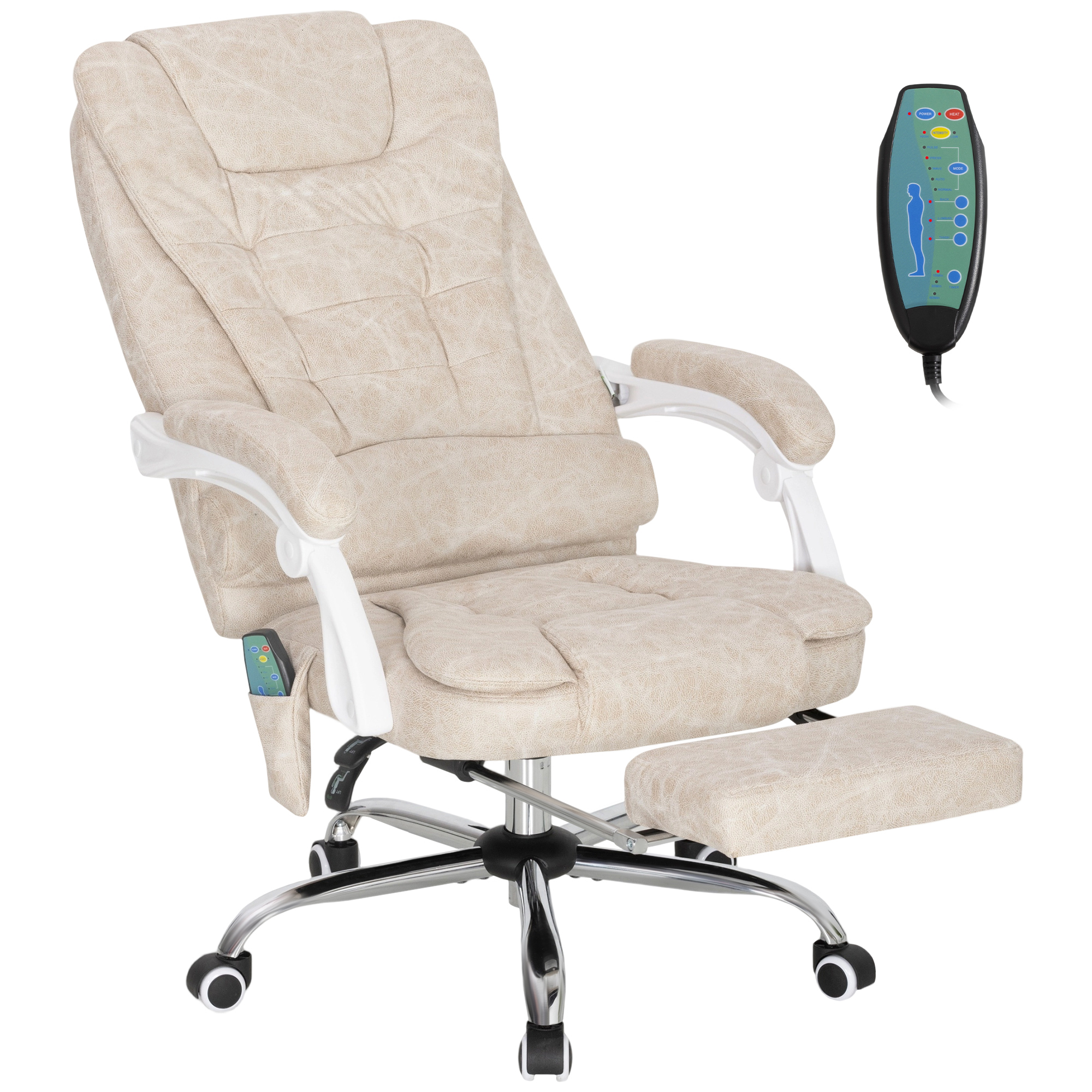 Vinsetto Massagesessel und Heizung Bürostuhl, ergonomischer Bürostuhl mit H günstig online kaufen