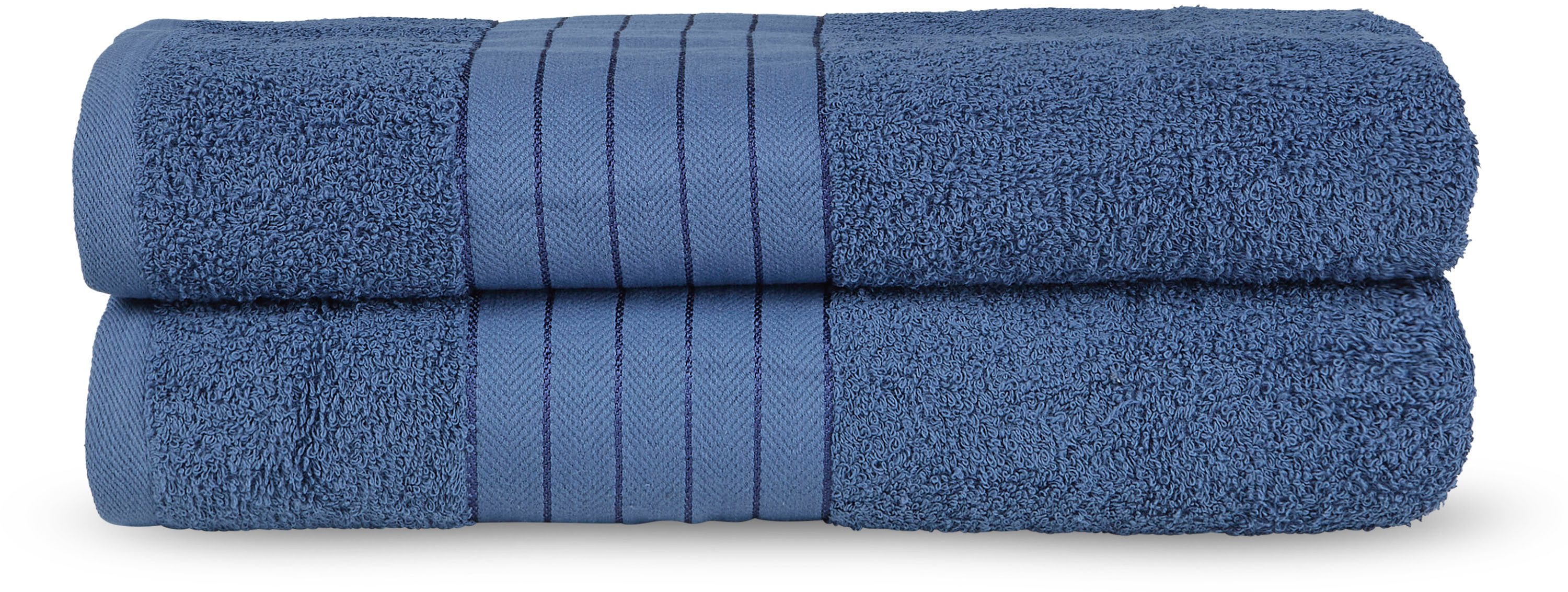 good morning Badetuch »Uni Towels«, (2 St., 2er Set Badetücher 70 x 140 cm) günstig online kaufen