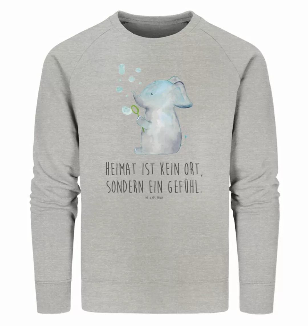 Mr. & Mrs. Panda Longpullover Größe L Elefant Seifenblasen - Heather Grey - günstig online kaufen