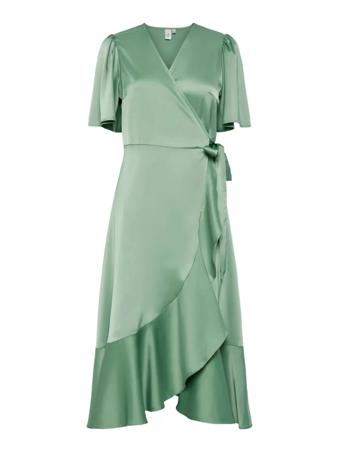 Y.A.S Wickelkleid YASTHEA 2/4 MIDI WRAP DRESS S. NOOS mit Volant günstig online kaufen