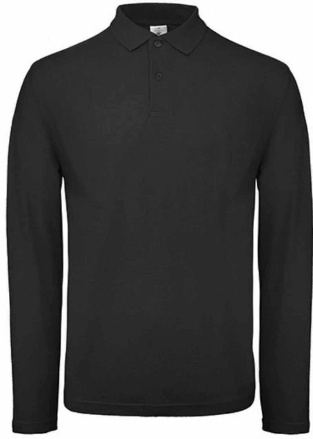 B&C Langarm-Poloshirt Herren Long Sleeve Polo ID.001 / 100 % Baumwollpiqué günstig online kaufen