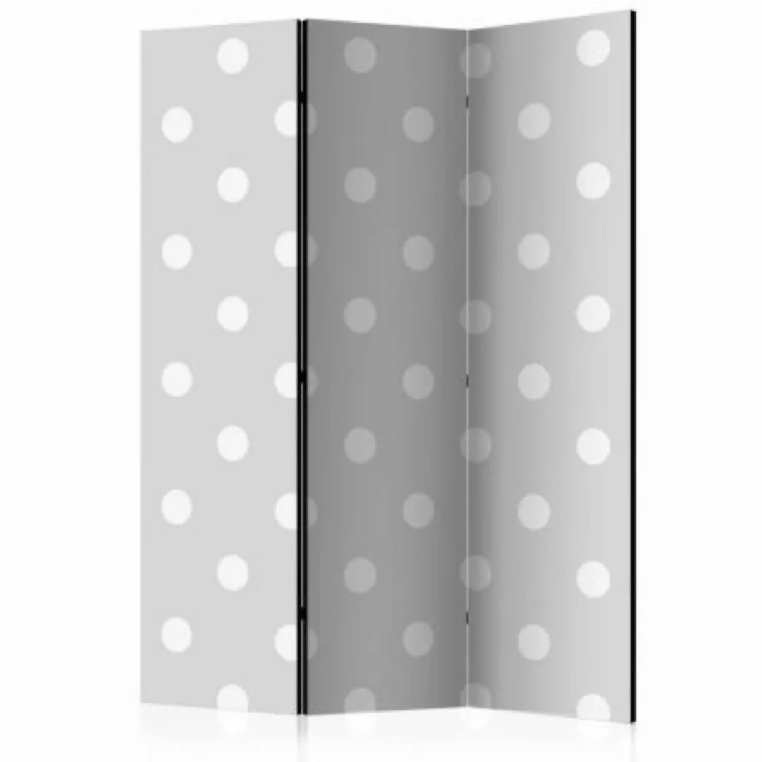 artgeist Paravent Cheerful polka dots [Room Dividers] grau Gr. 135 x 172 günstig online kaufen