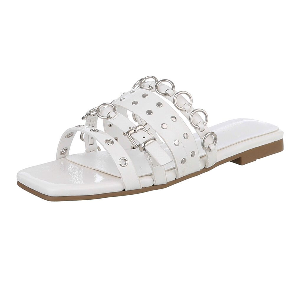 Ital-Design Designer-Sandalen mit Ringen und Nieten günstig online kaufen