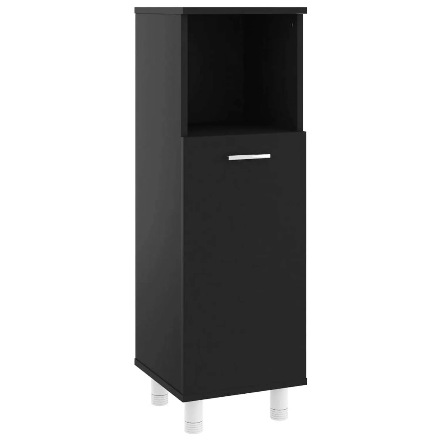 Badezimmerschrank Schwarz 30x30x95 Cm Spanplatte günstig online kaufen