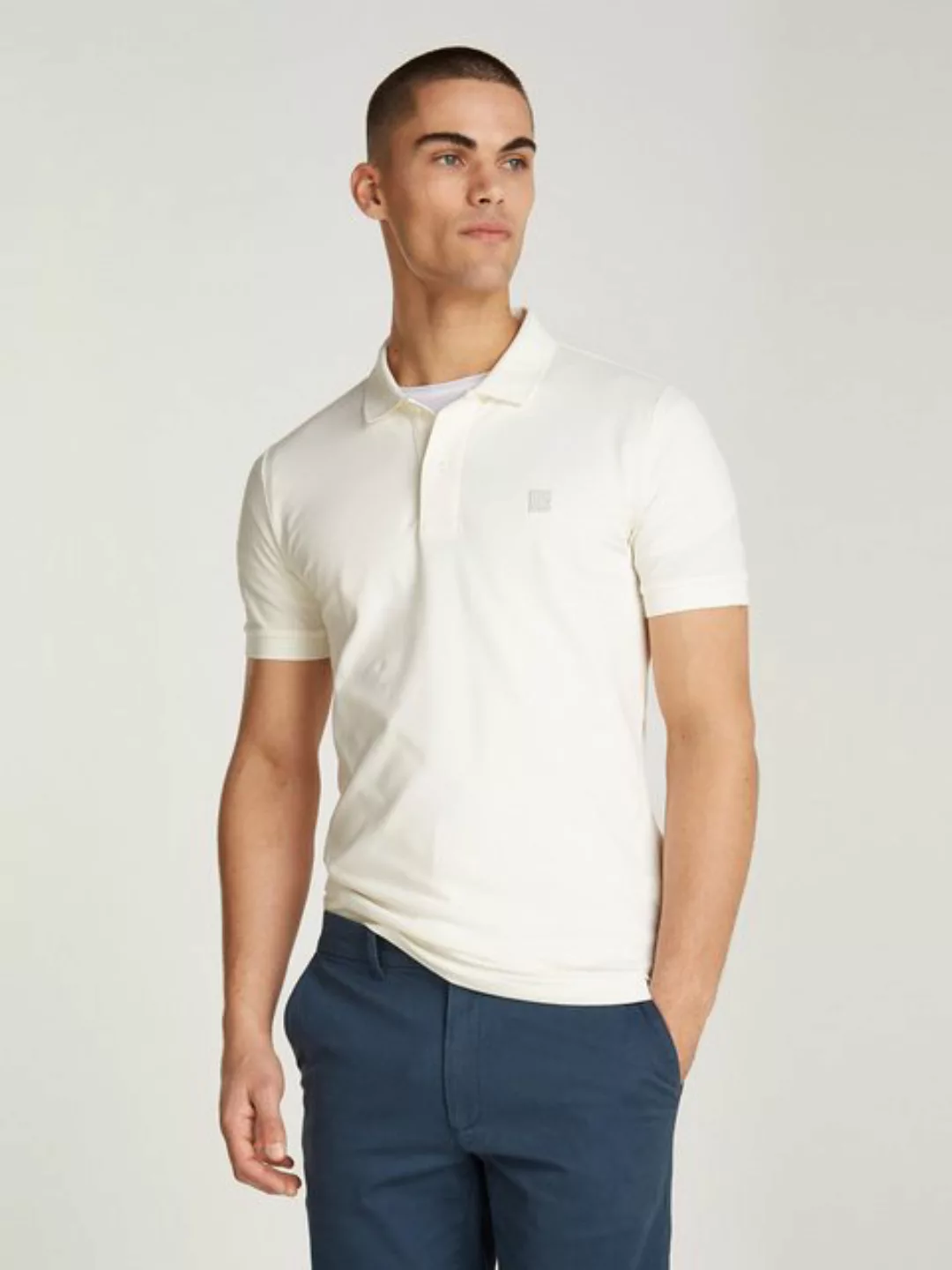 Calvin Klein Jeans Poloshirt "CK EMBRO BADGE SLIM POLO", mit Logopatch günstig online kaufen