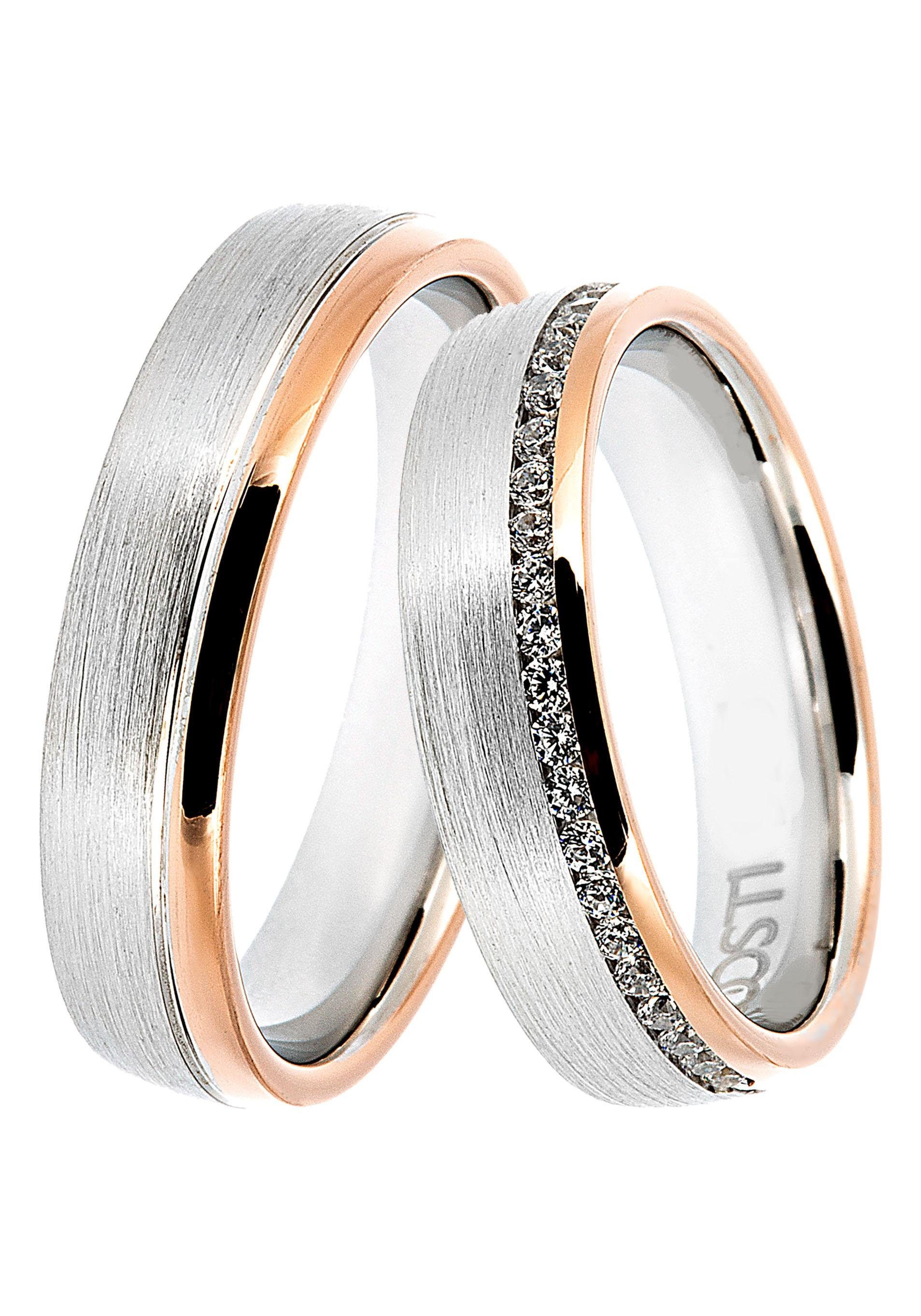 DOOSTI Trauring "Schmuck Geschenk Silber 925 Trauring Ehering Partnerring L günstig online kaufen