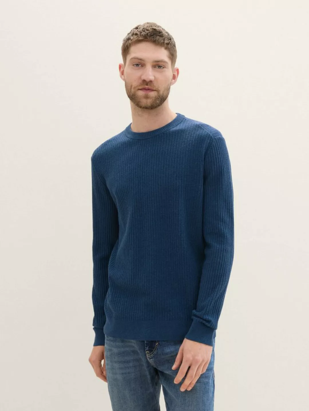 TOM TAILOR Strickpullover Weicher Pullover mit Rundhalsausschnitt günstig online kaufen