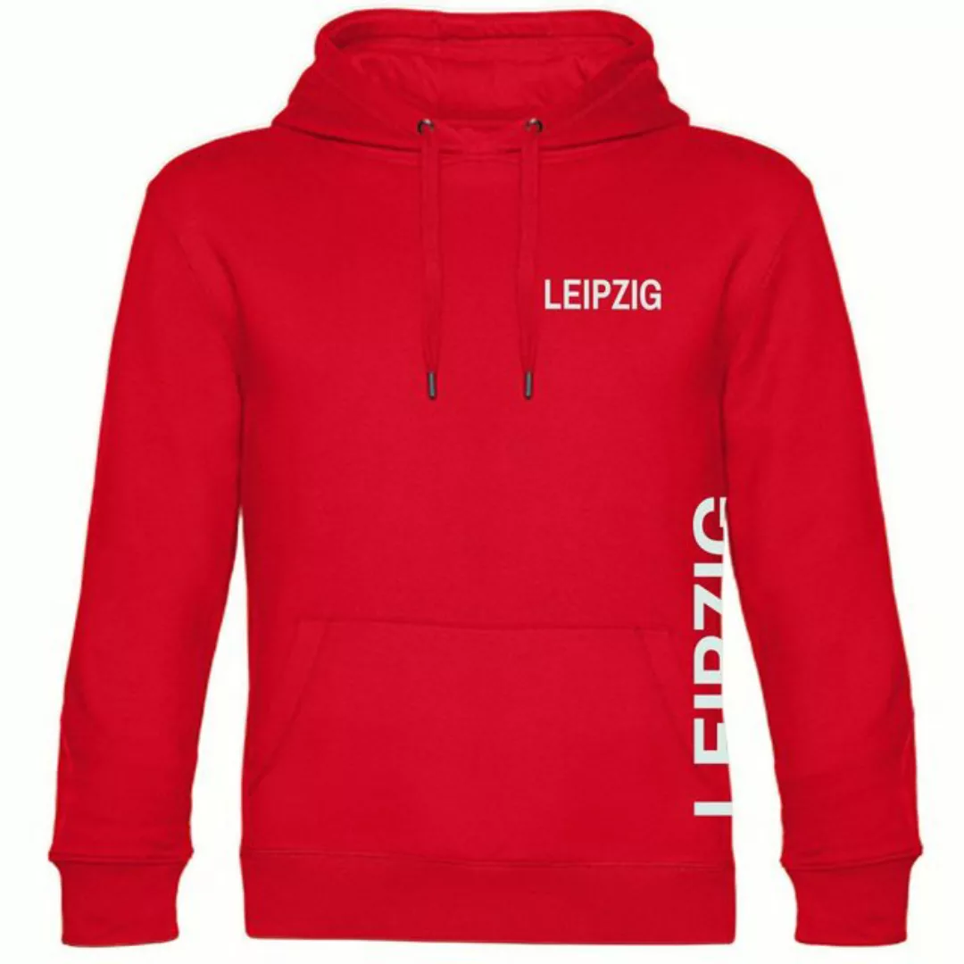 multifanshop Kapuzensweatshirt Leipzig - Brust & Seite - Hoodie günstig online kaufen