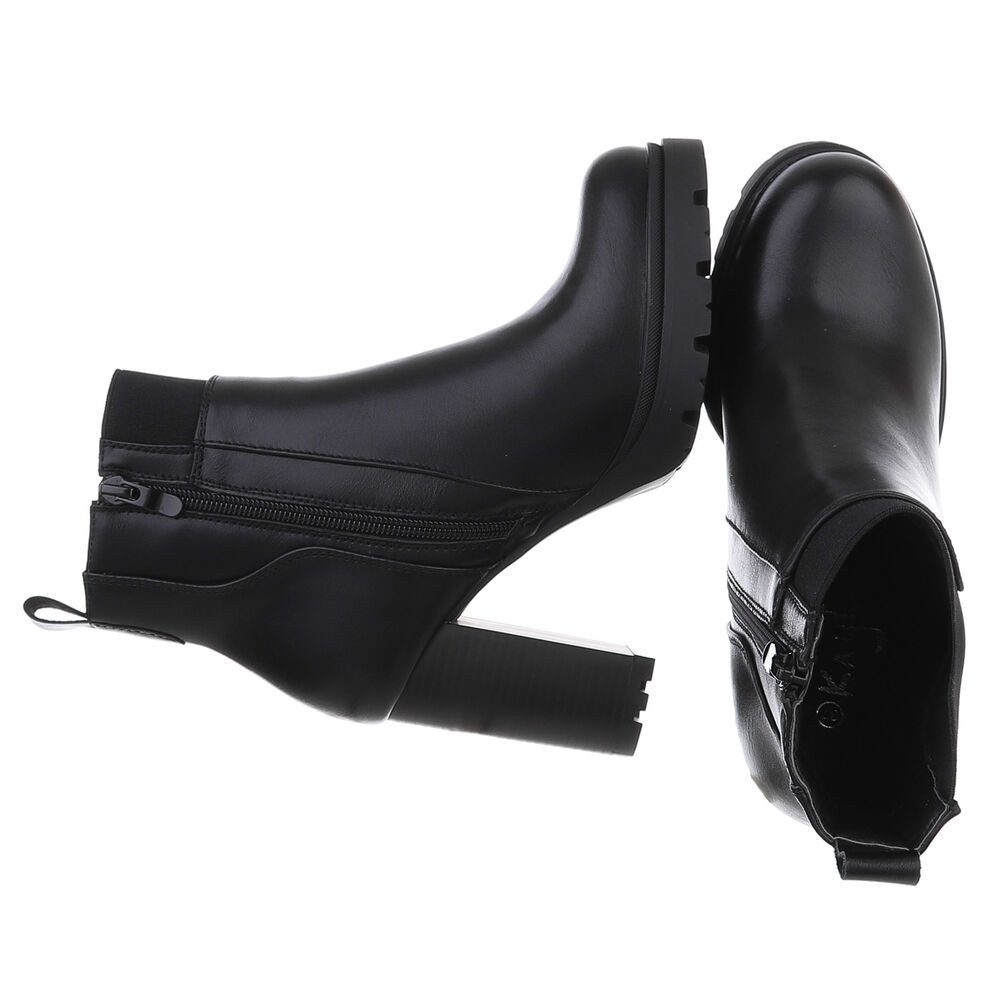 Ital-Design Damen Freizeit High-Heel-Stiefelette (88489517) Blockabsatz günstig online kaufen