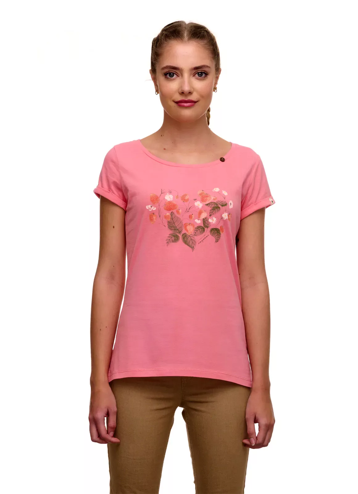 Ragwear Shirt Florah Berry Organic Coral günstig online kaufen