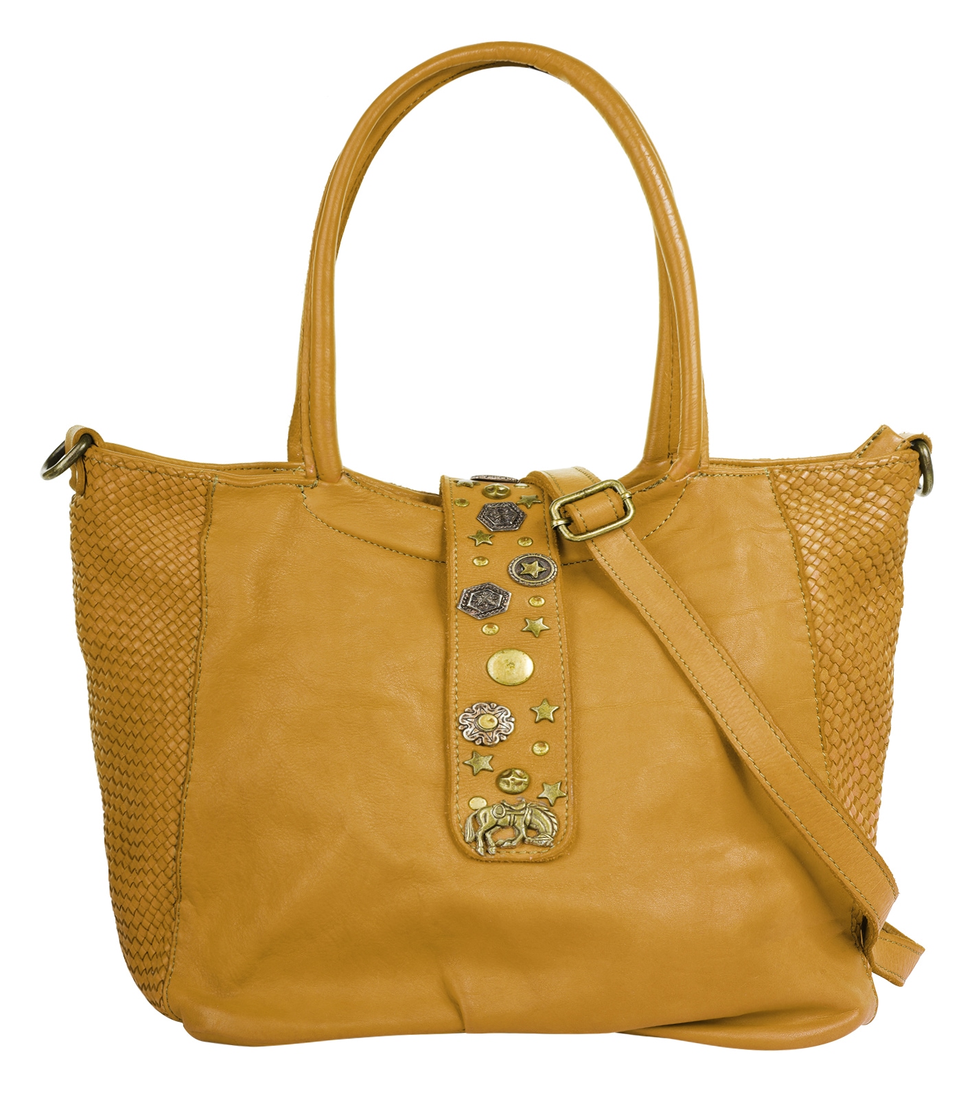 forty Henkeltasche, echt Leder, Made in Italy günstig online kaufen