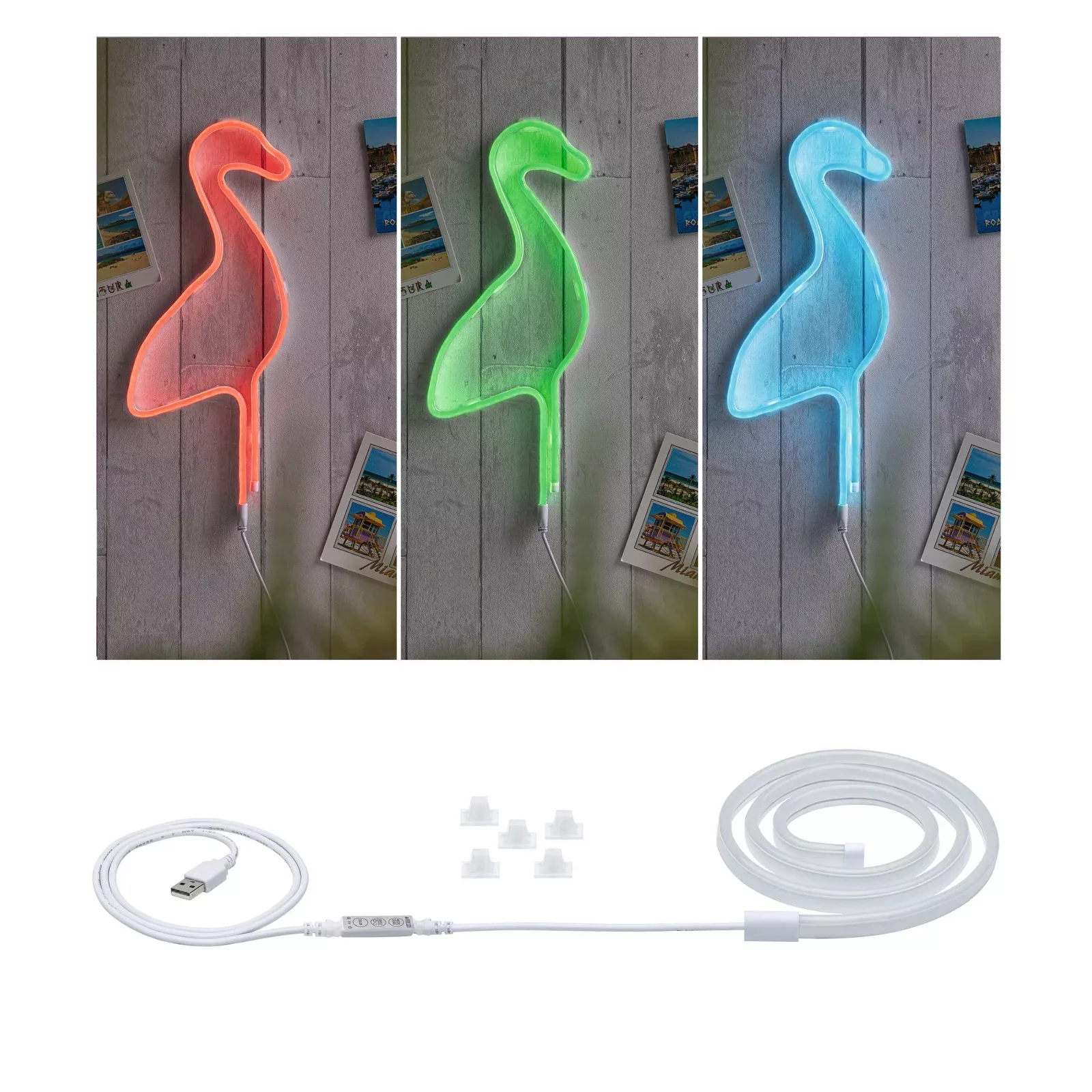 Paulmann Neon Colorflex LED-Strip, RGB, USB, 1 m günstig online kaufen