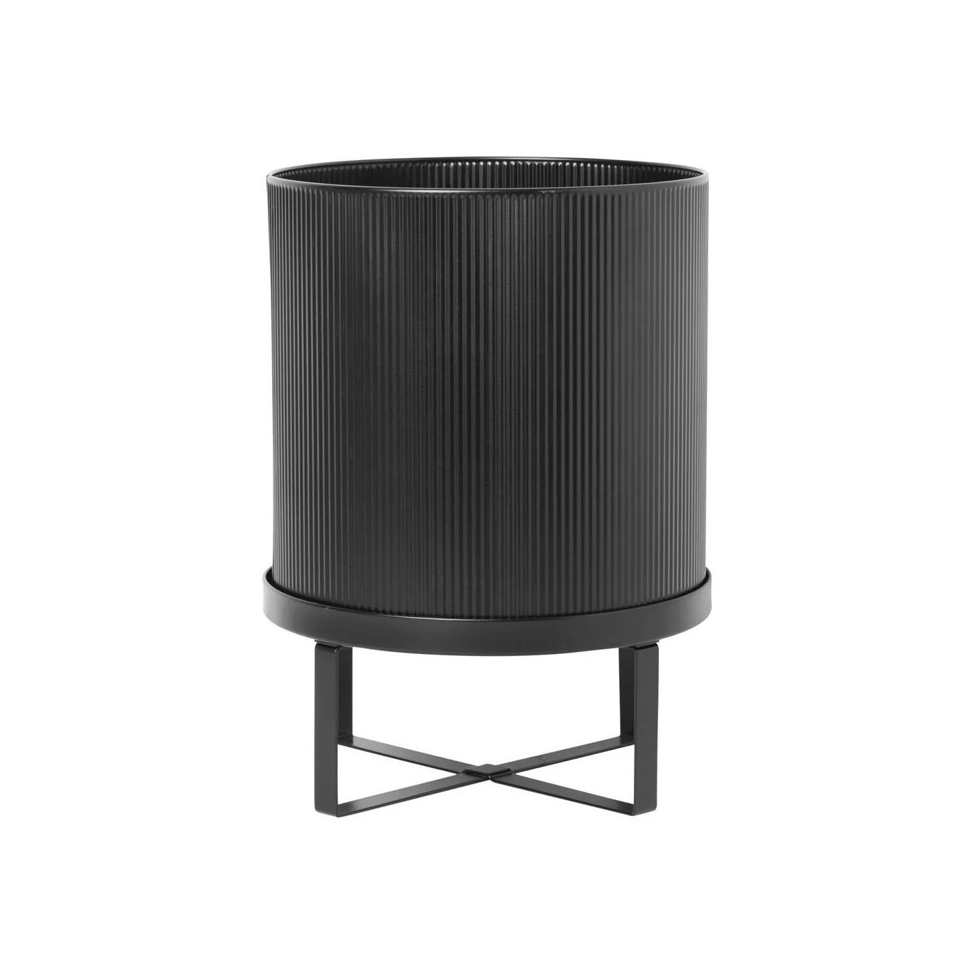 ferm LIVING - Bau Blumentopf S - dunkelgrün/H x Ø 24x18cm günstig online kaufen