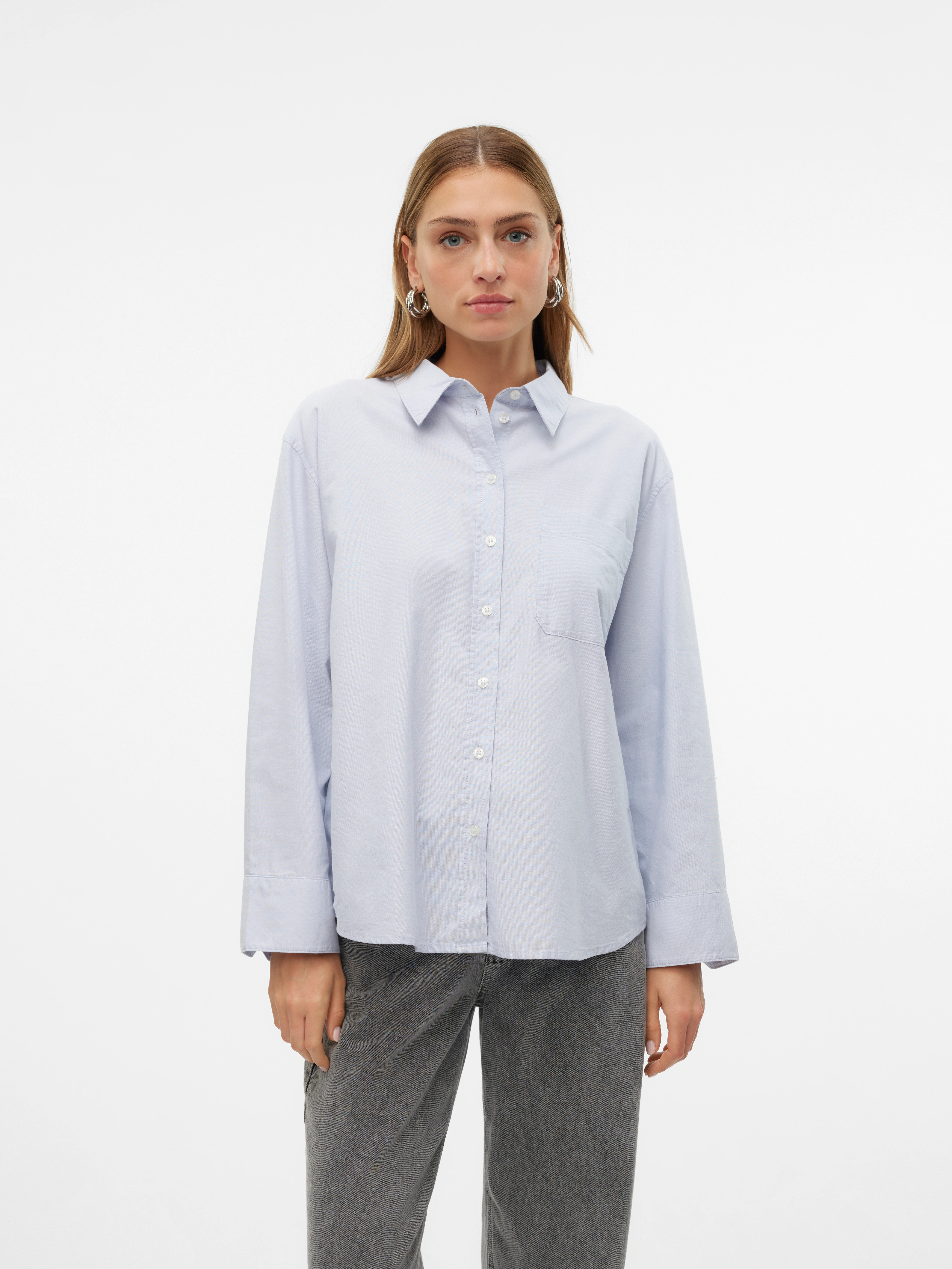 Vero Moda Langarmbluse VMIDA OXFORD SHIRT WVN GA NOOS günstig online kaufen