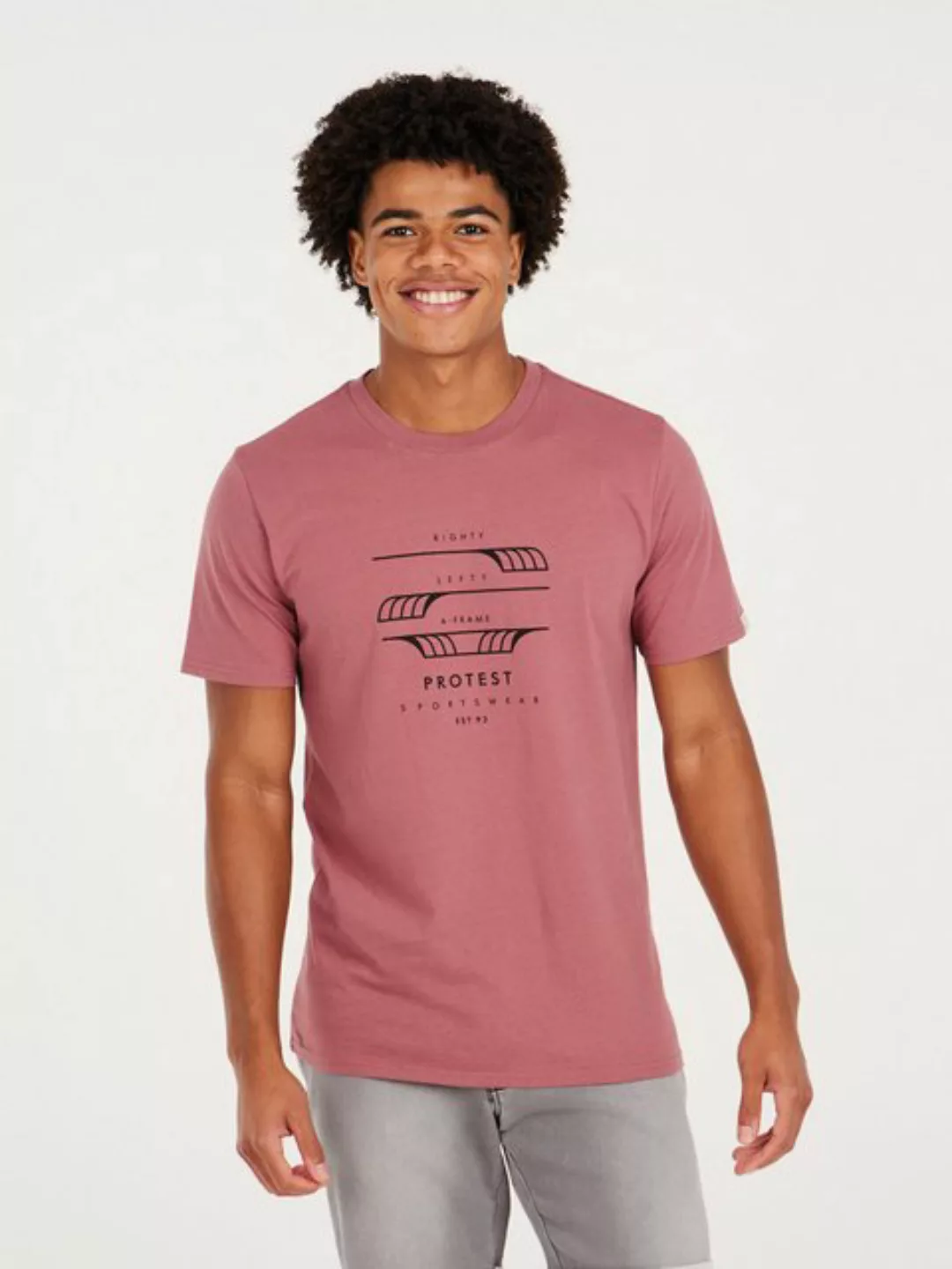 Protest Kurzarmshirt PRTRIMBLE t-shirt Deco Pink günstig online kaufen
