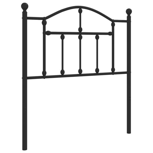 vidaXL Bett, Kopfteil Metall Schwarz 80 cm günstig online kaufen