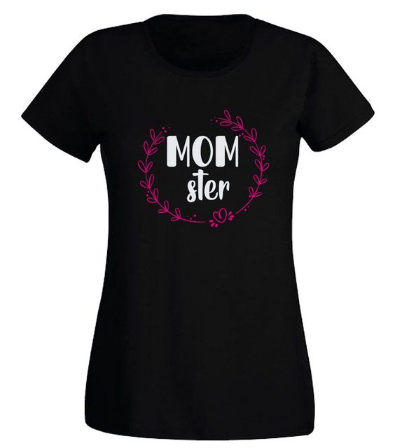 G-graphics T-Shirt Damen T-Shirt - MOMster Slim-fit, mit Frontprint, mit Sp günstig online kaufen