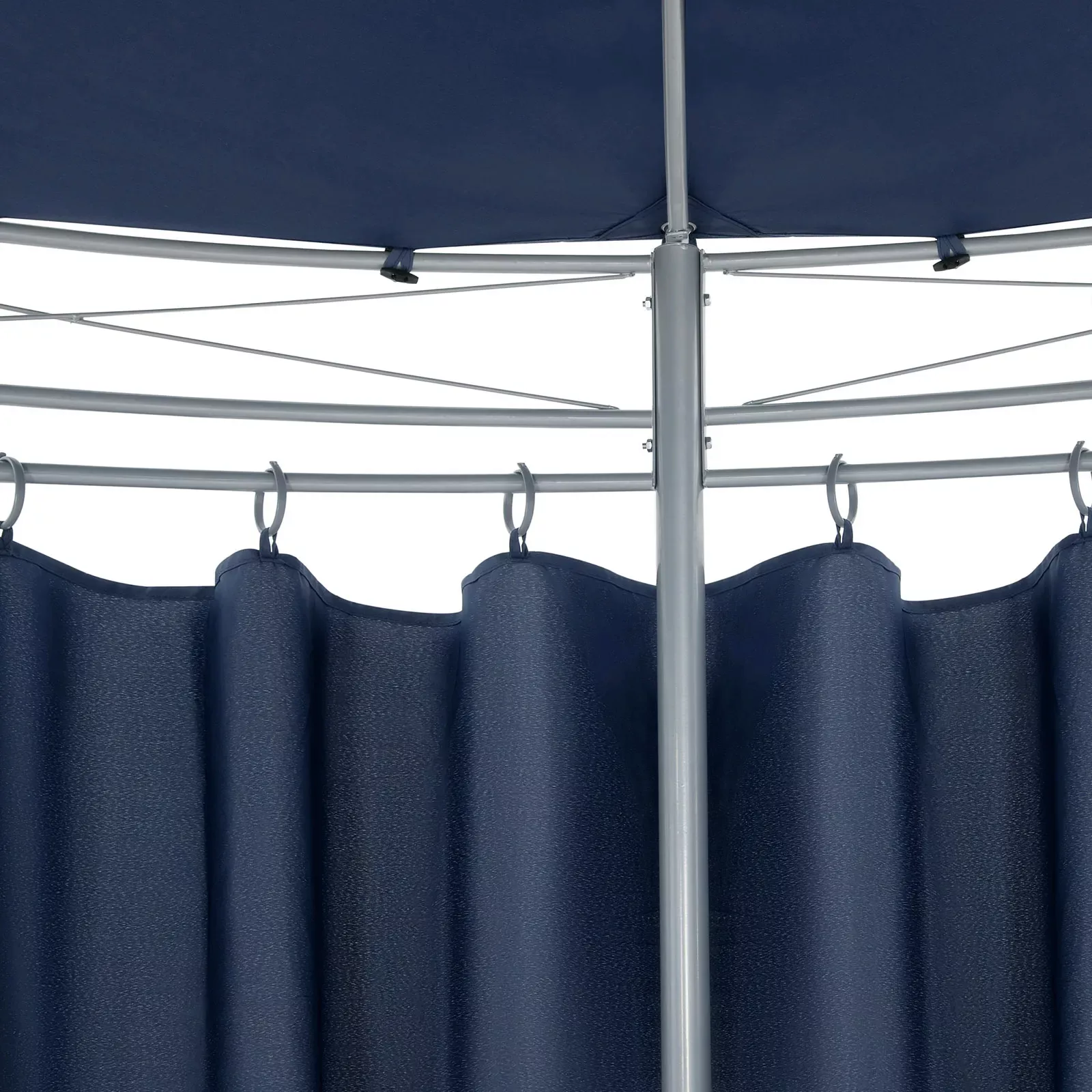 Pavillon Toscana Blau Ø3,5m UV-Schutz 50+ günstig online kaufen