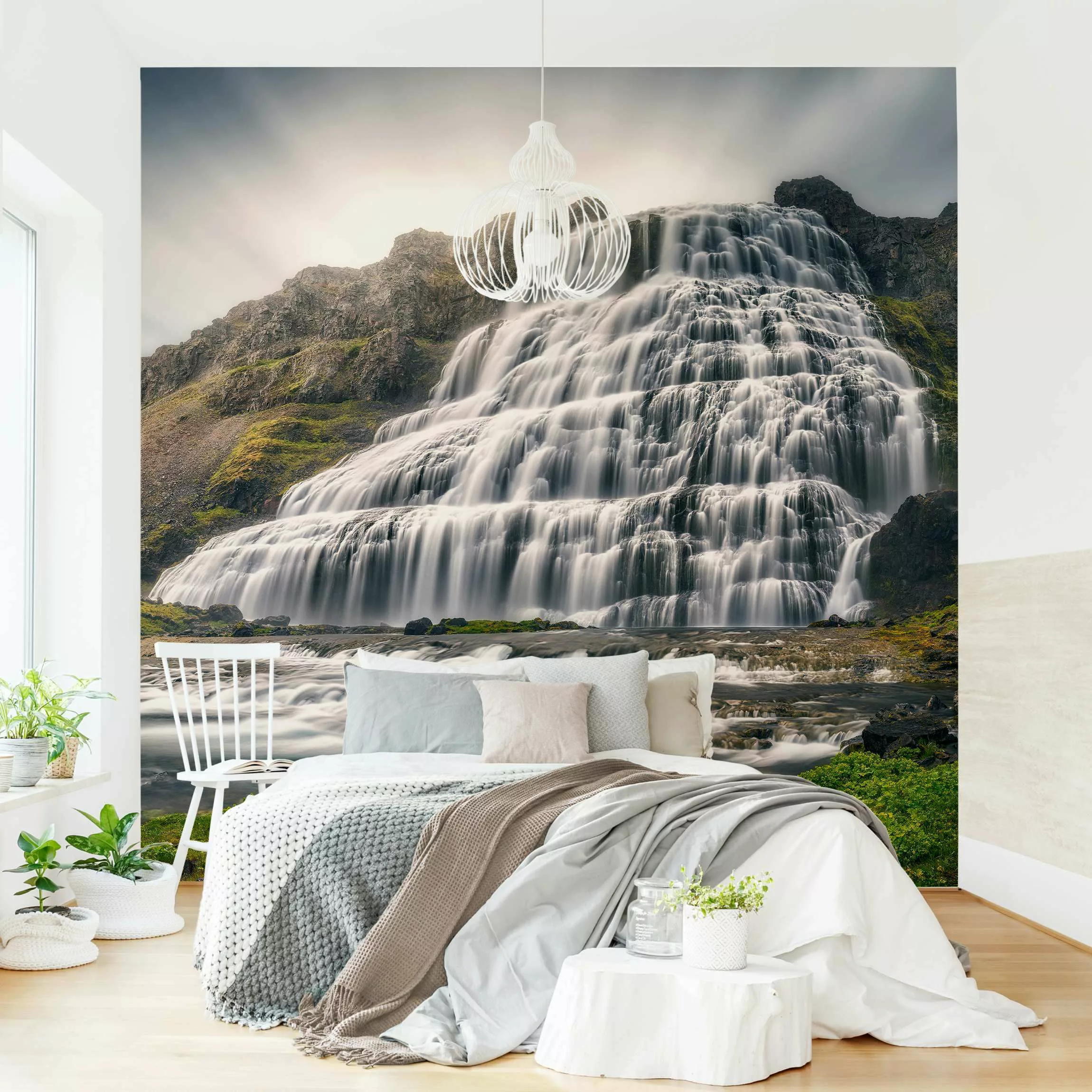 Fototapete Dynjandi Wasserfall günstig online kaufen