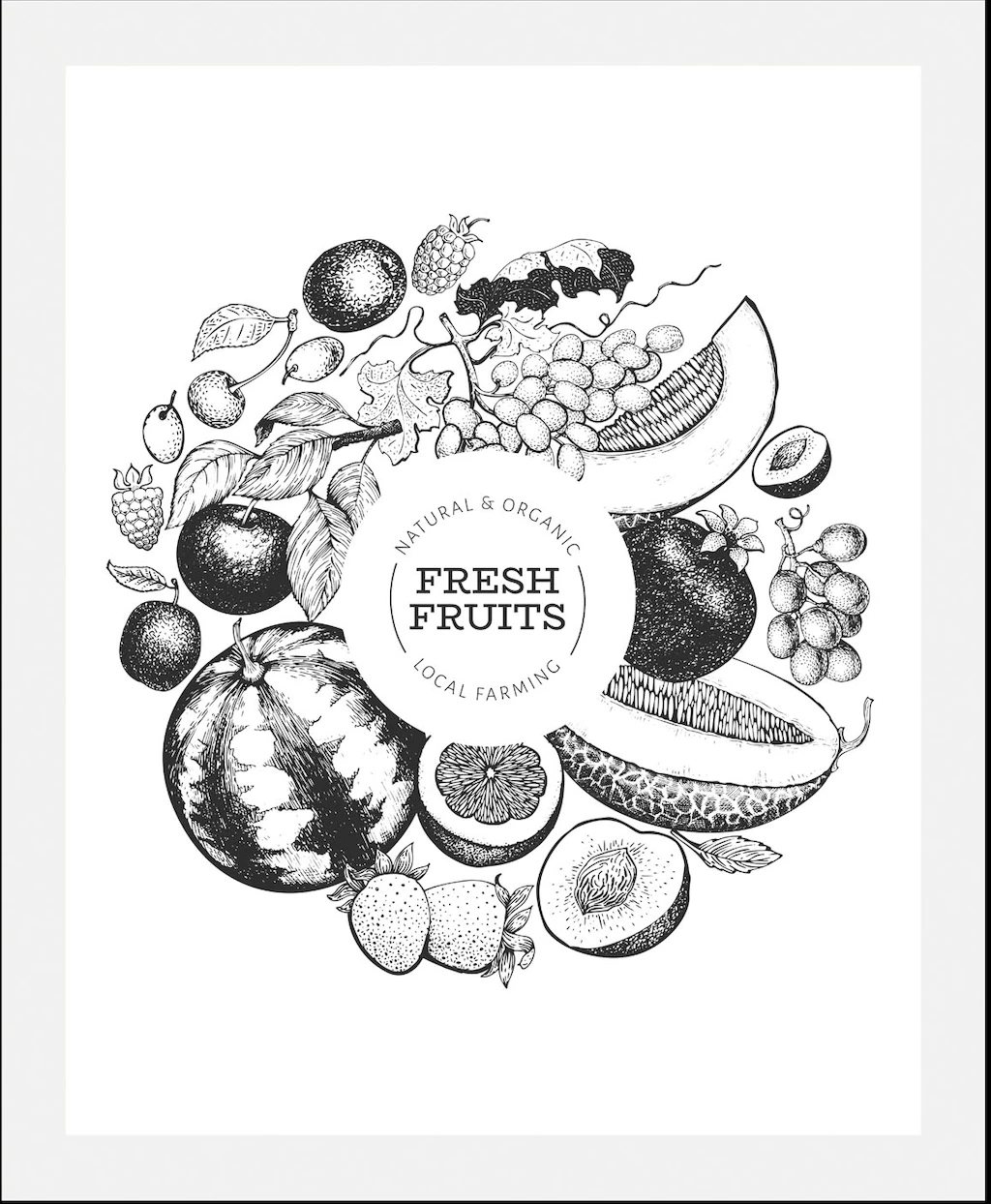 queence Bild "Fresh Fruits", (1 St.), gerahmt günstig online kaufen