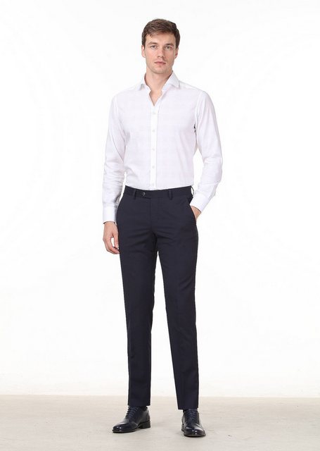 RAMSEY Chinohose Klassische Hose aus 100 % Wolle mit modernem Muster günstig online kaufen