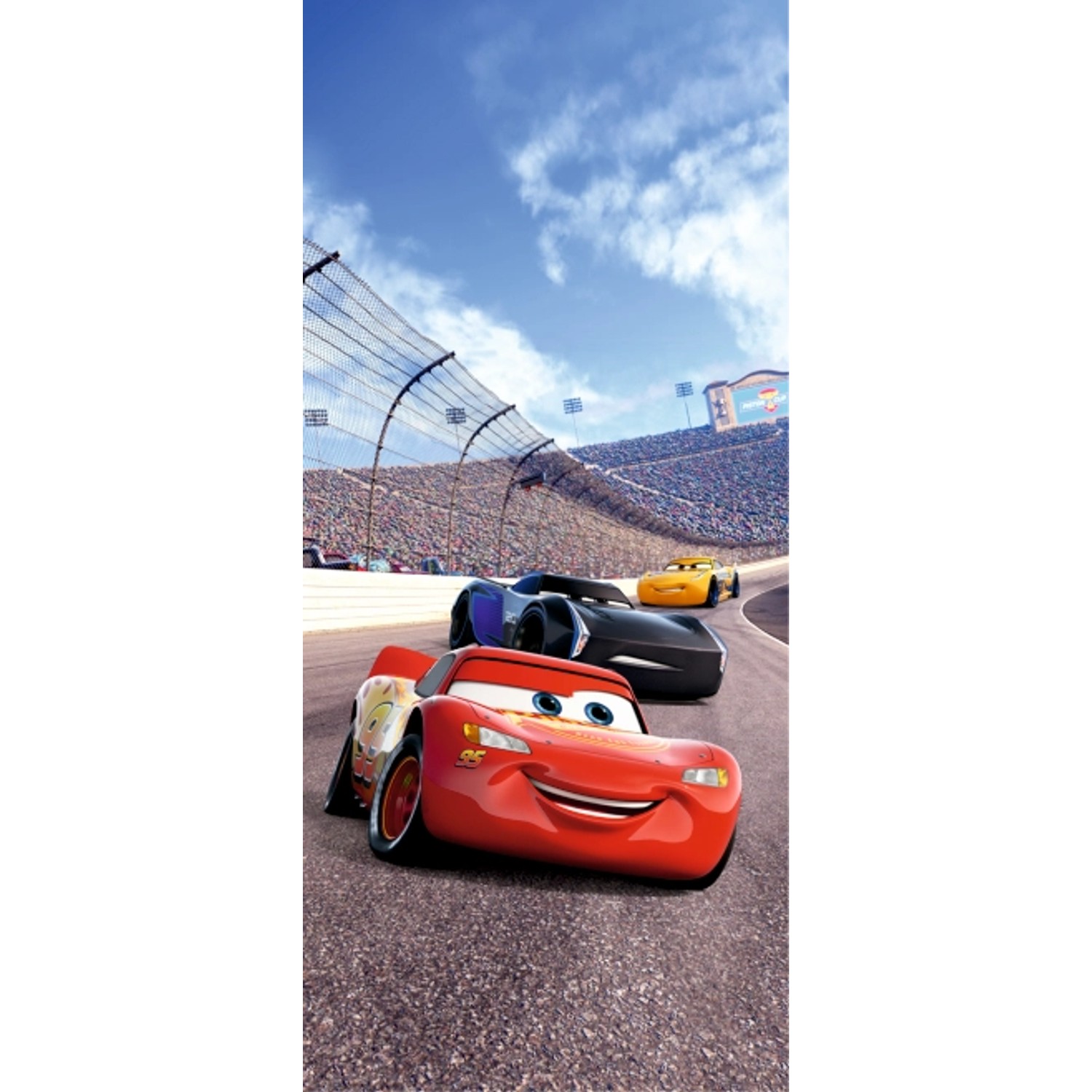 Disney Poster Cars Blau Braun und Rot 90 x 202 cm 600774 günstig online kaufen