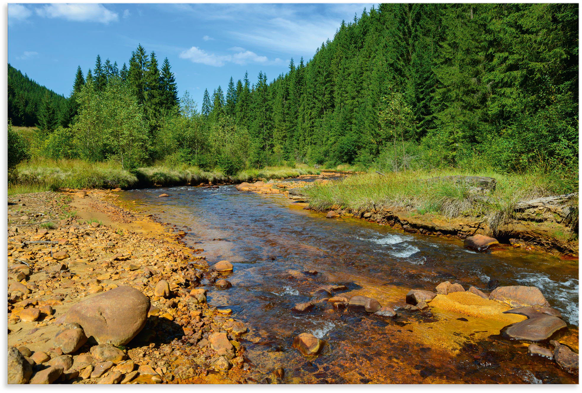 Artland Wandbild »Fluss Neagra, Caliman-Nationalpark«, Gewässer, (1 St.), a günstig online kaufen