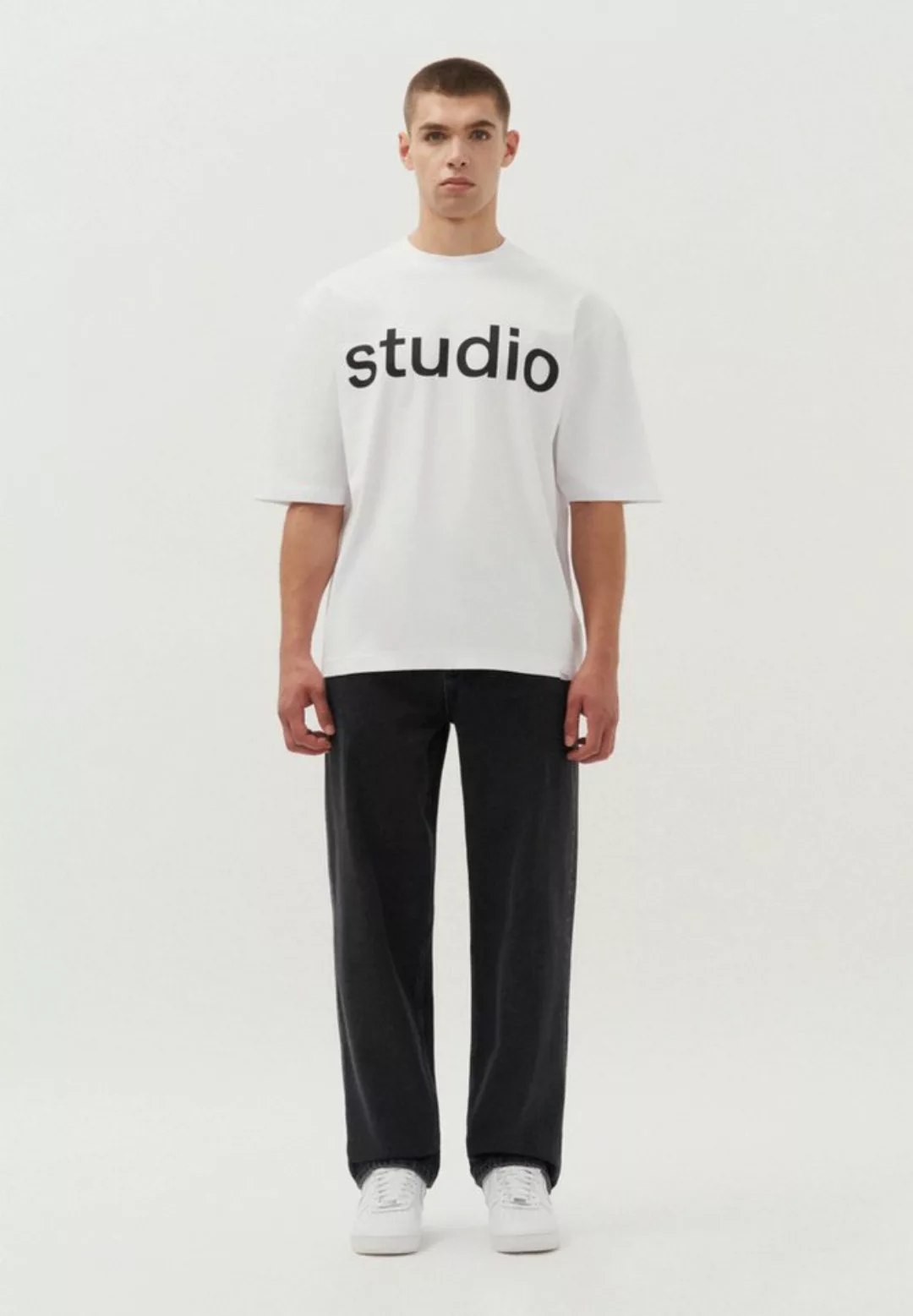 studio seidensticker T-Shirt "Studio", Kurzarm Rundhals Uni günstig online kaufen