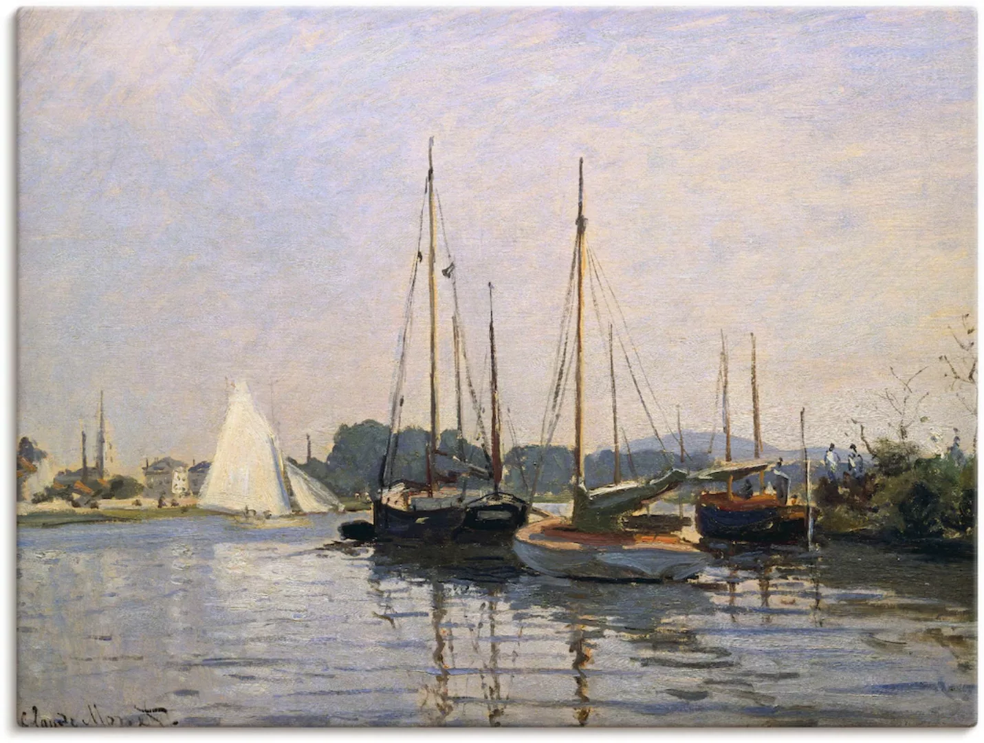 Artland Leinwandbild "Segelboote in Argenteuil. Gegen 1872/73", Boote & Sch günstig online kaufen