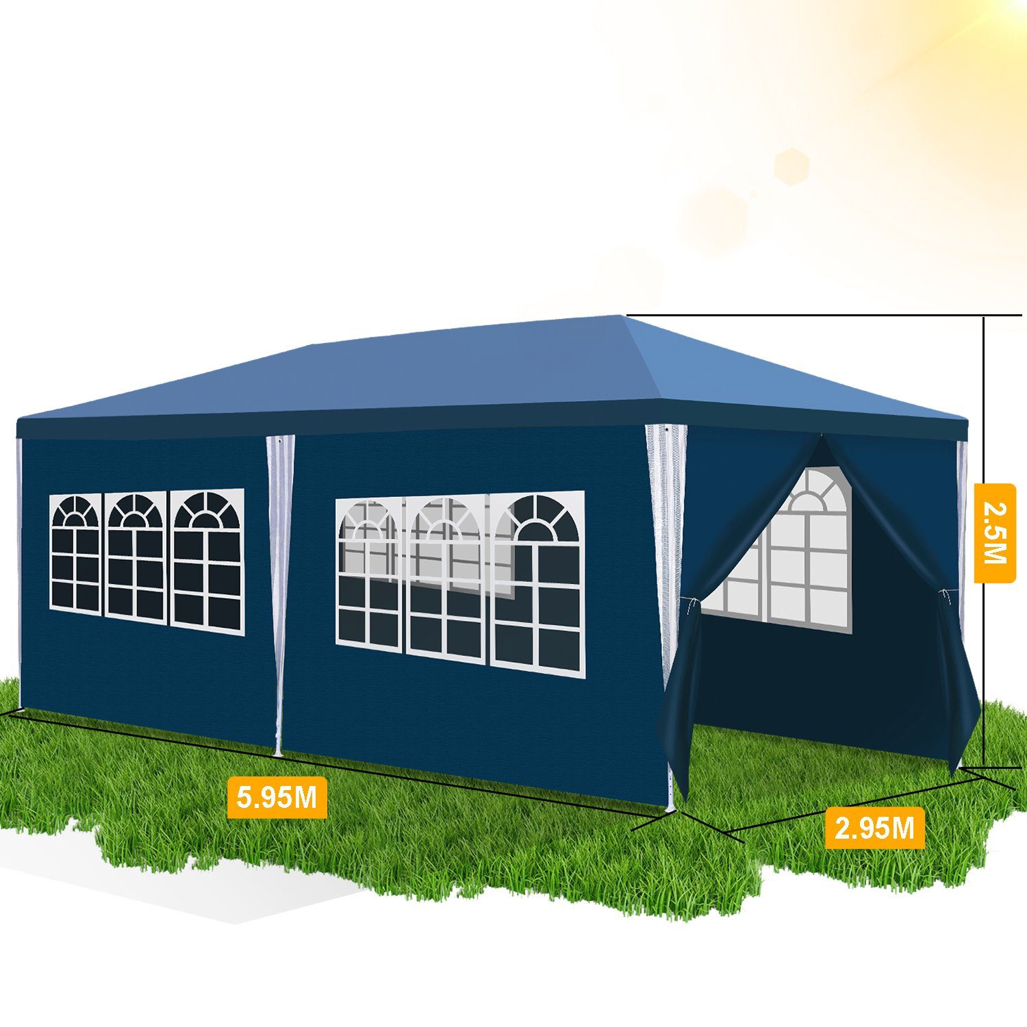 Clanmacy Pavillon Pavillon Partyzelt Festzelt Wasserdicht günstig online kaufen