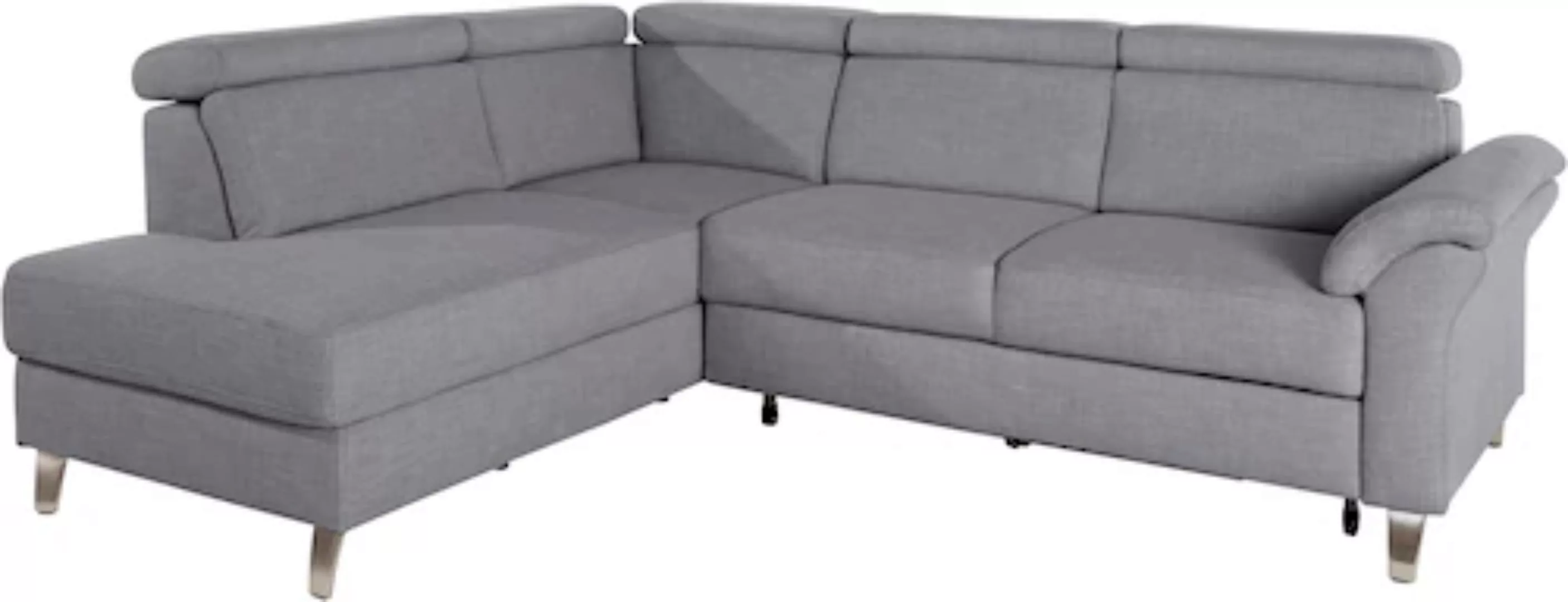sit&more Ecksofa, inklusive Kopfteilverstellung, wahlweise mit Bettfunktion günstig online kaufen