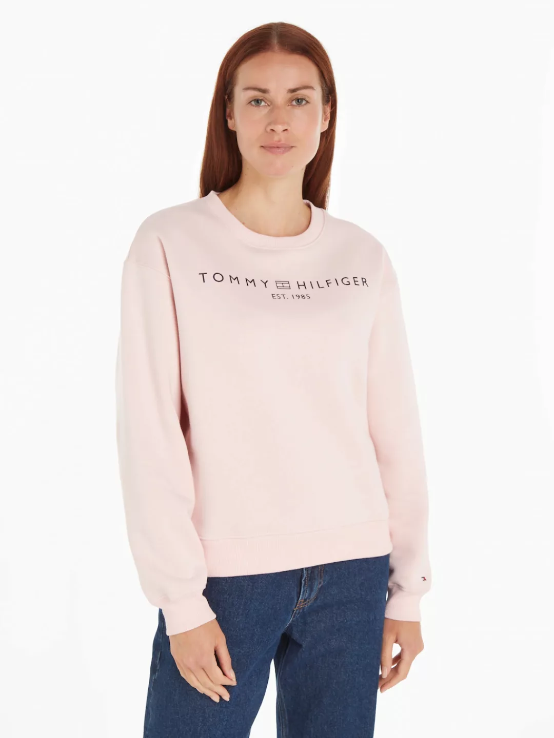 Tommy Hilfiger Sweatshirt "MDRN REG CORP LOGO C-NK SWTSHRT", mit Logoschrif günstig online kaufen