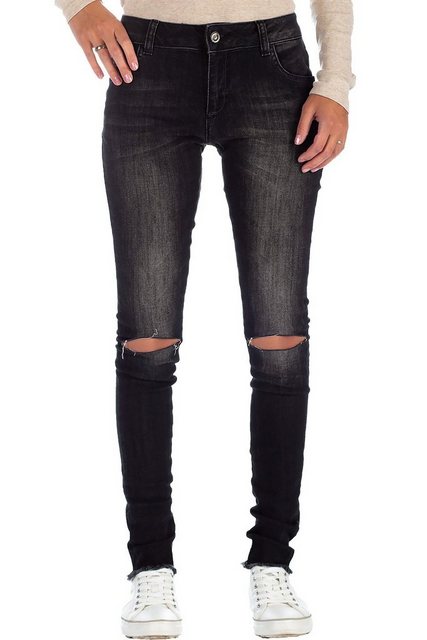 Cipo & Baxx 5-Pocket-Jeans Stonewashed Hose BA-19CB05 mit Knielöchern und A günstig online kaufen
