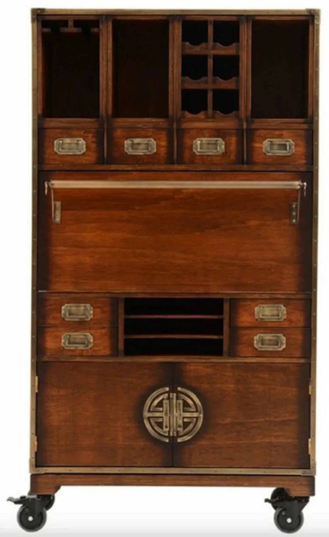 Casa Padrino Barschrank Casa Padrino Luxus Vintage Stil Barschrank mit Roll günstig online kaufen