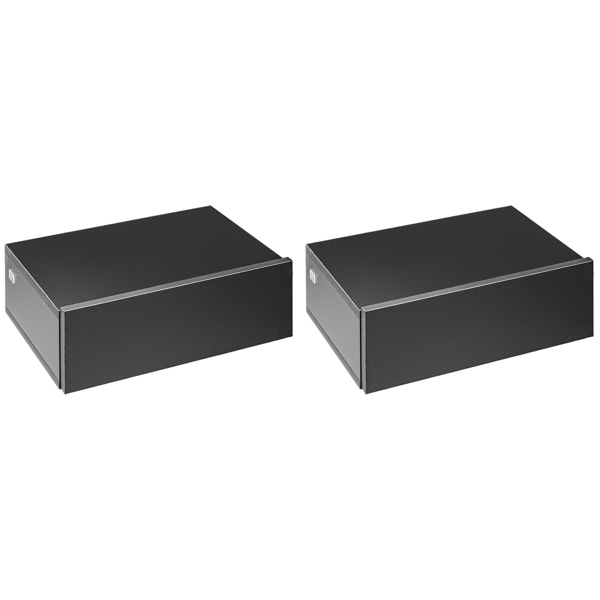 HOMCOM Set mit 2 Wand-Nachttischen - Set mit 2 Nachttischen - Schublade, Re günstig online kaufen
