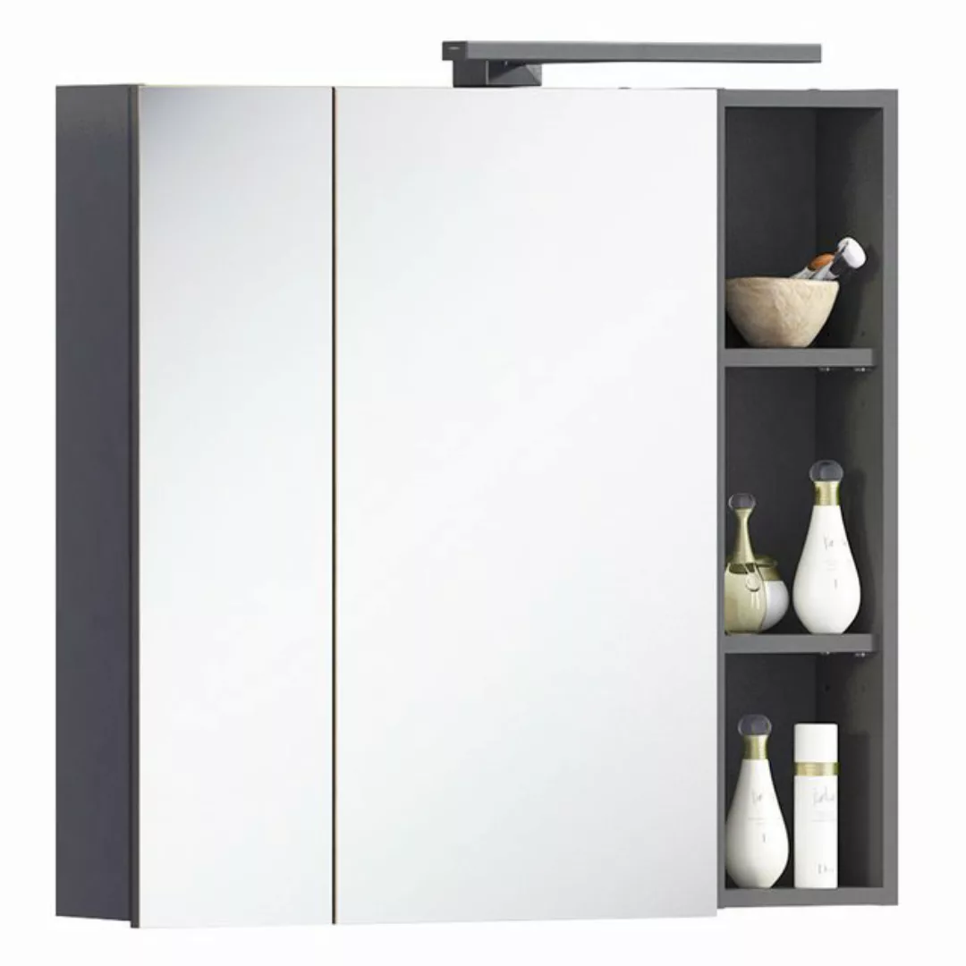 Lomadox Badezimmer Spiegelschrank mit Regal und LED Beleuchtung MODENA-56 i günstig online kaufen