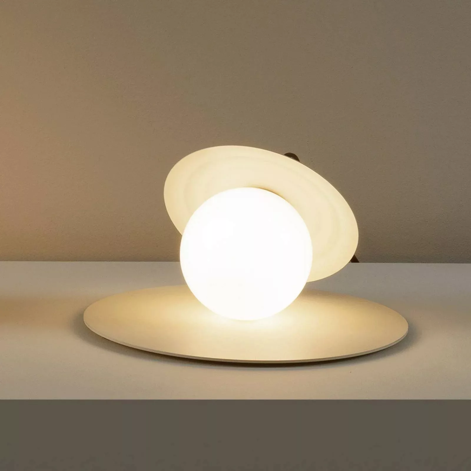 Milan Symphony Tischlampe ohne Gestell nerzfarben günstig online kaufen