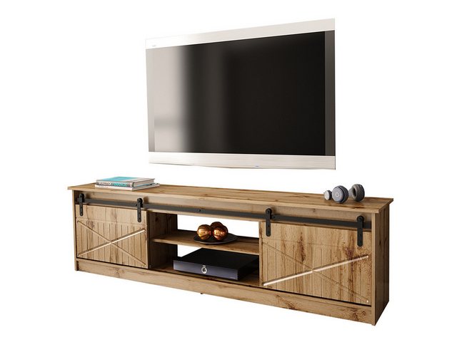 MIRJAN24 TV-Schrank Granero 200 (mit 2 Schiebetüren) 200x35x57 cm günstig online kaufen