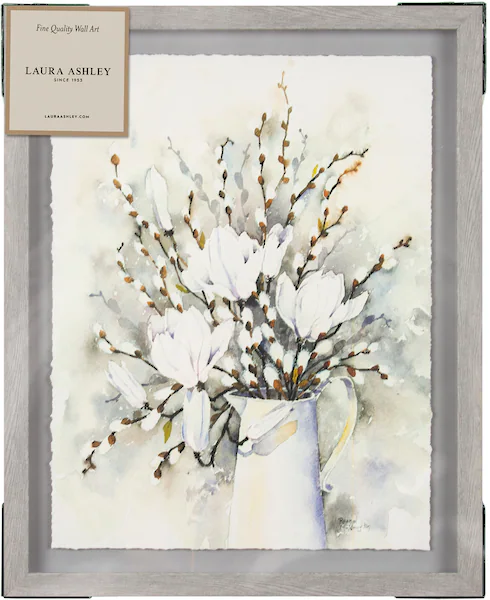 LAURA ASHLEY Bild mit Rahmen "Pussy Willow", (1 St.), Bilder 50x40cm günstig online kaufen