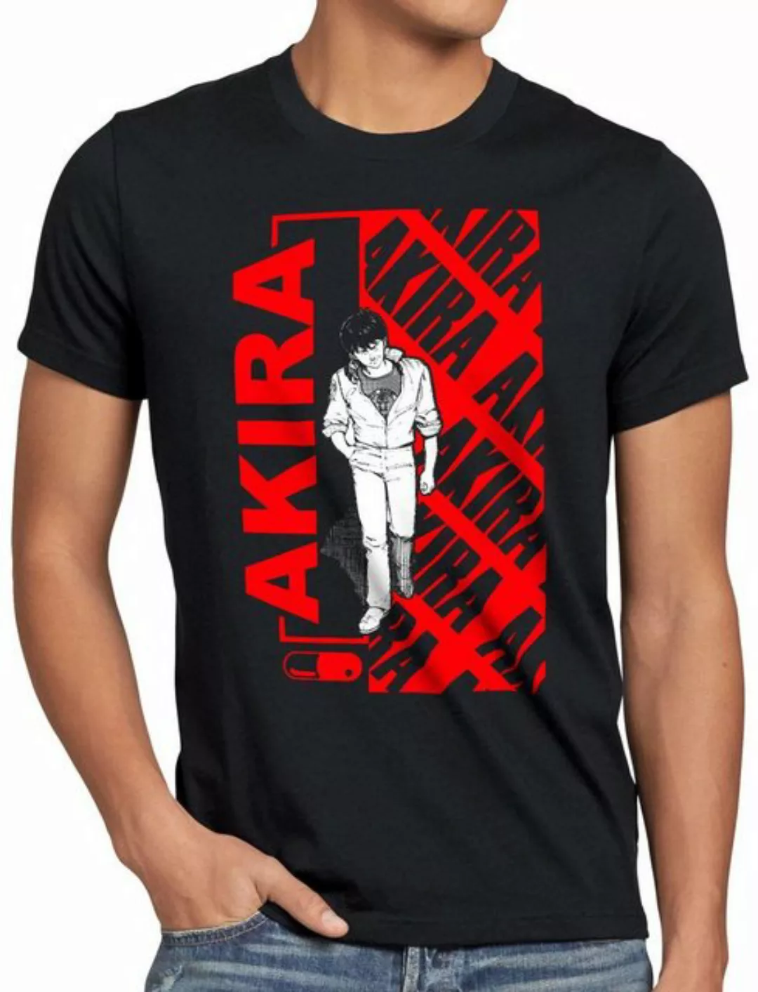 style3 Print-Shirt Herren T-Shirt Kaneda Cyberpunk neo tokyo biker anime günstig online kaufen