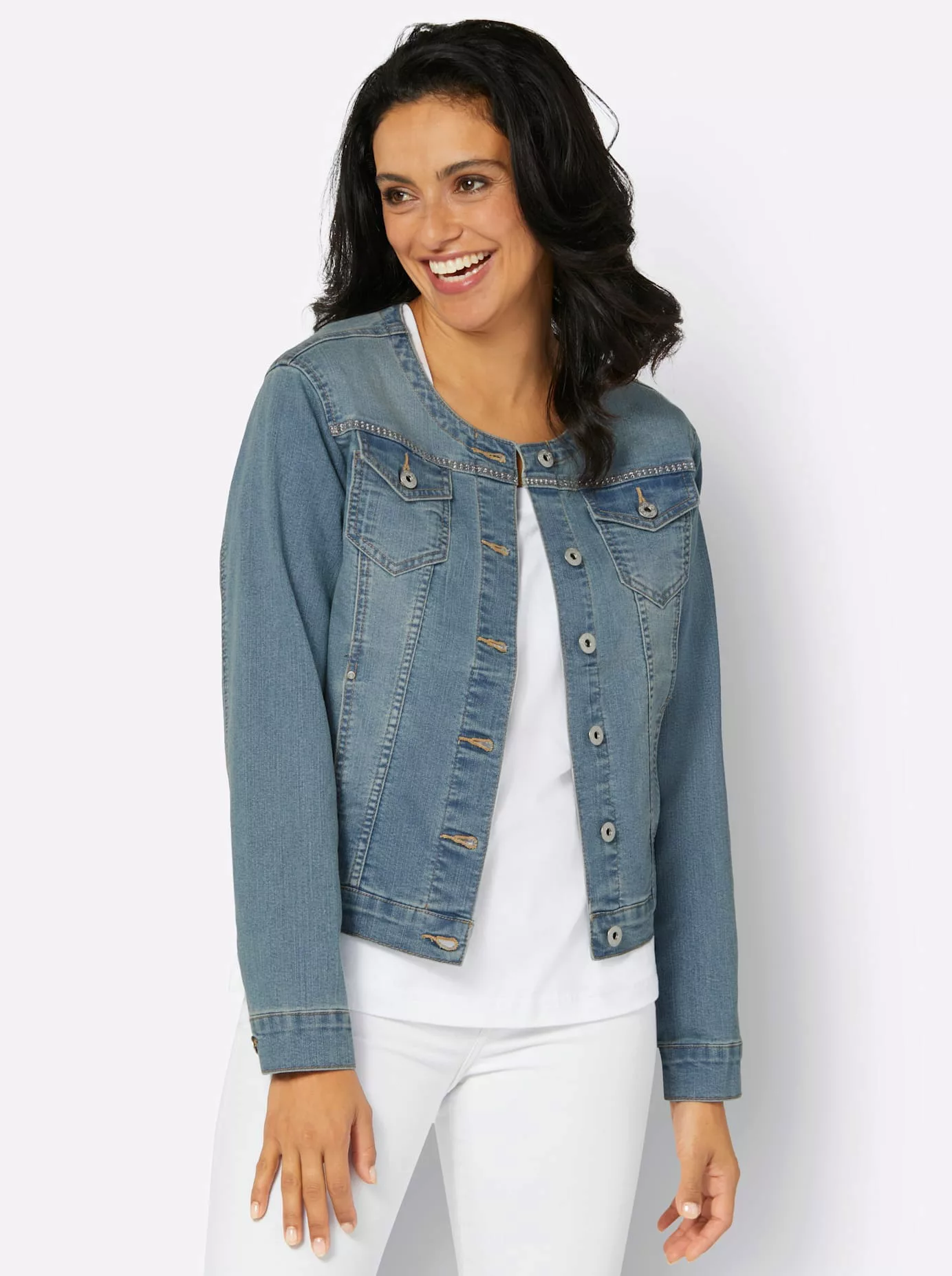 Inspirationen Jerseyblazer "Jeans-Jacke" günstig online kaufen