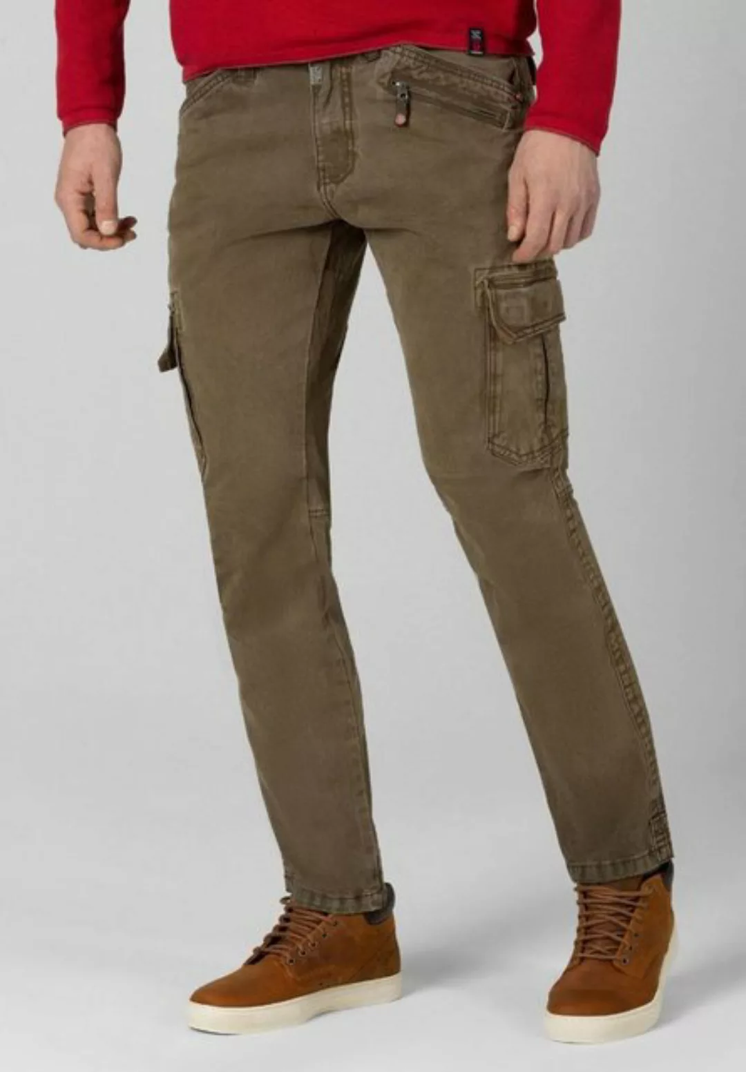 TIMEZONE Herren Cargo Hose BenTZ - Regular Fit - Braun - Dark Sand günstig online kaufen